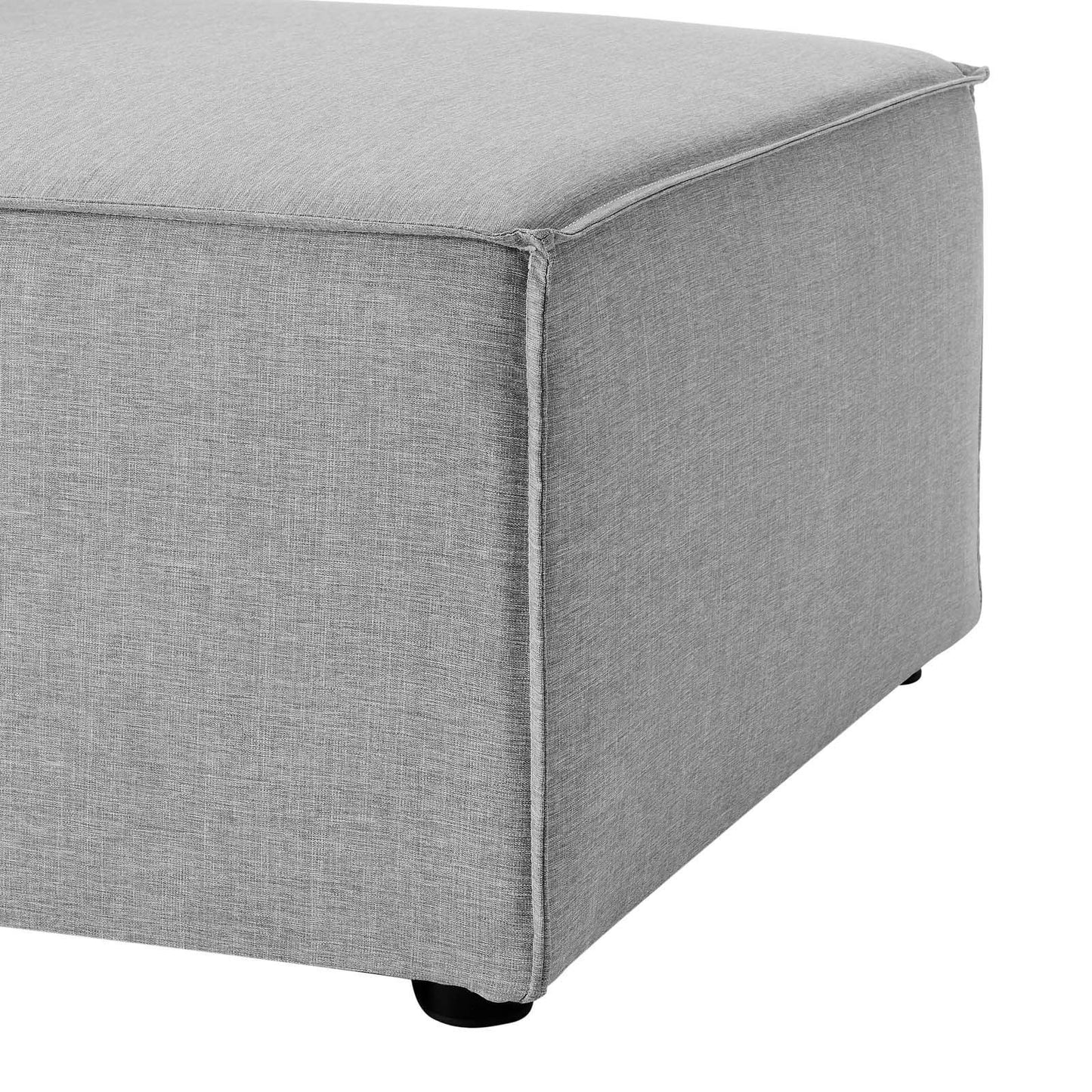 Modway Saybrook Outdoor Patio Upholstered Sectional Sofa Armless Chair FredCo