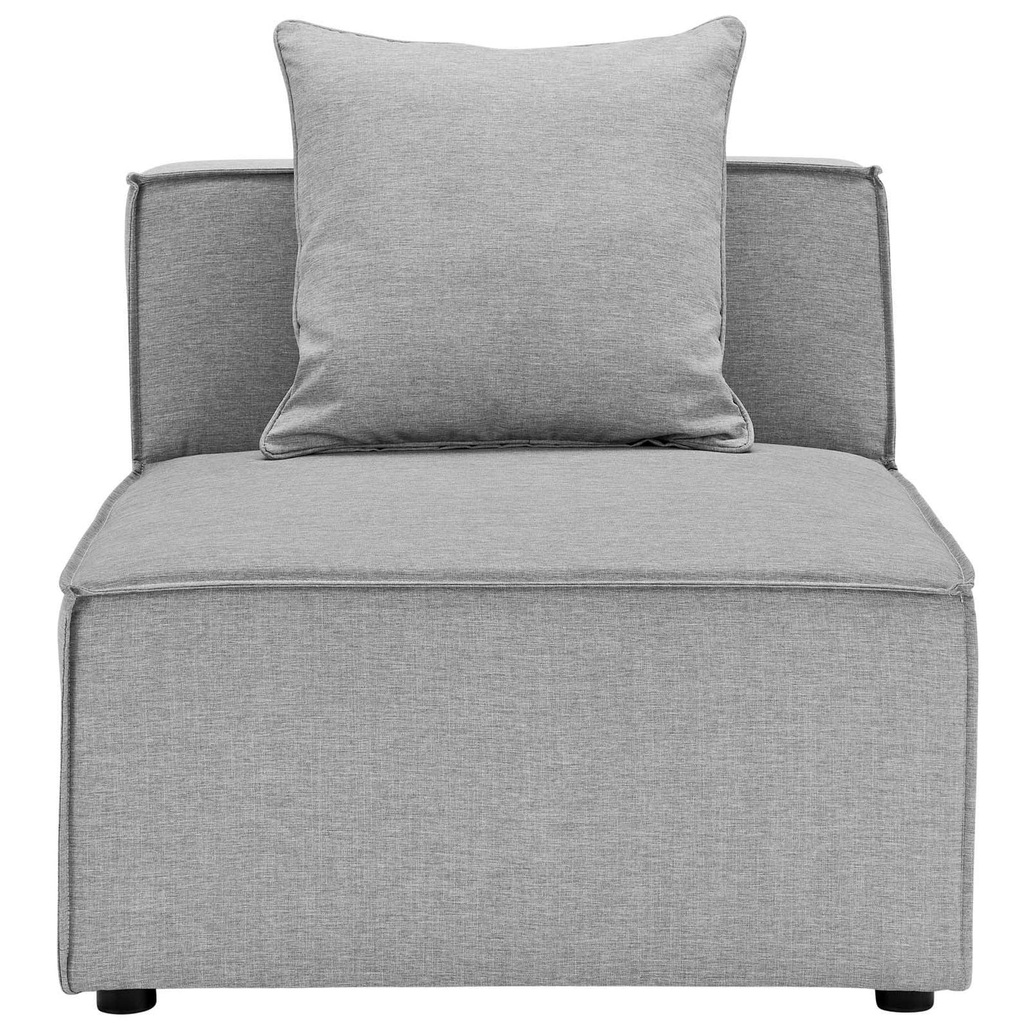 Modway Saybrook Outdoor Patio Upholstered Sectional Sofa Armless Chair FredCo