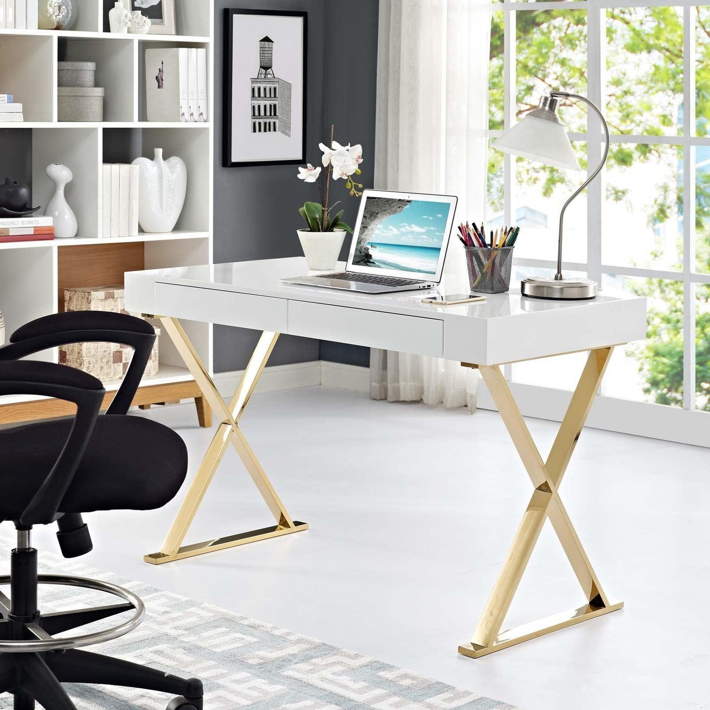 Modway Sector Office Desk, EEI-3030 FredCo