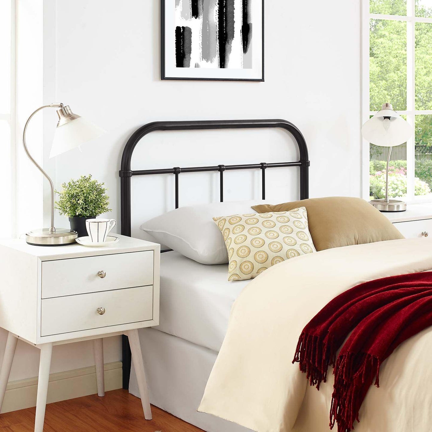 Modway Serena Twin Steel Headboard FredCo