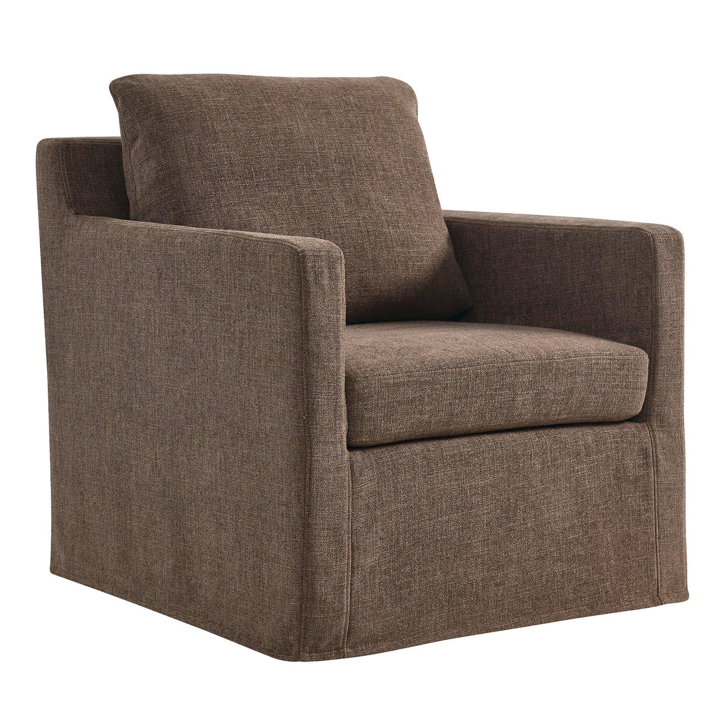 Modway Serene Linen Slipcovered Swivel Armchair FredCo