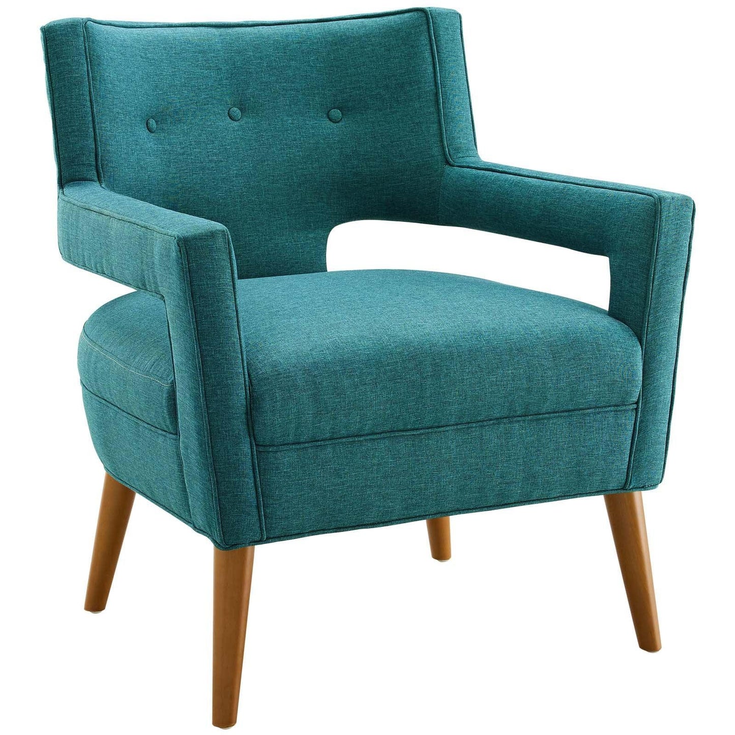 Modway Sheer Upholstered Fabric Armchair FredCo