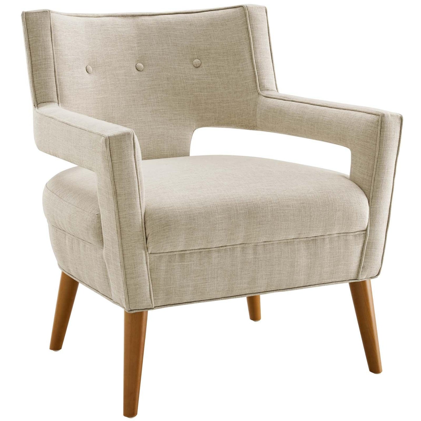 Modway Sheer Upholstered Fabric Armchair FredCo