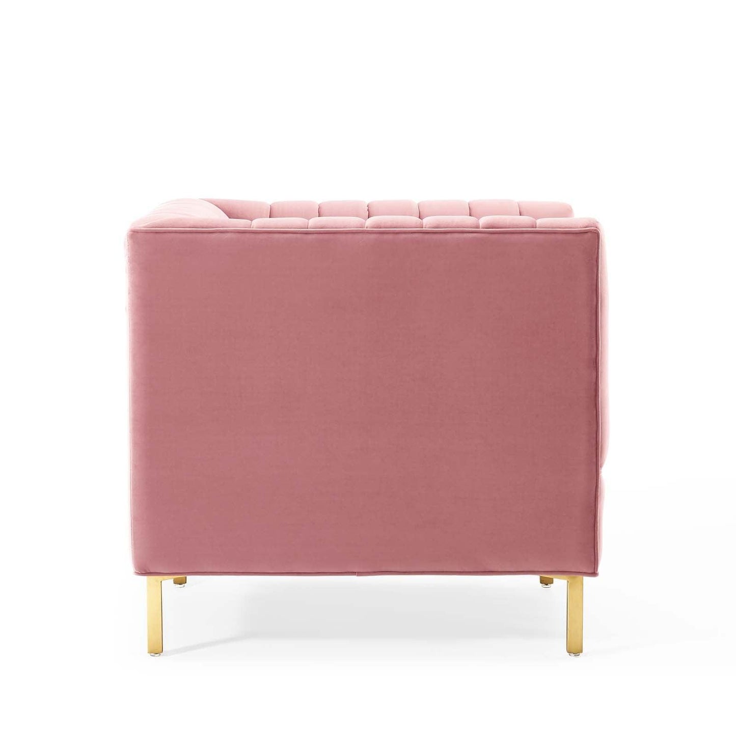Modway Shift Channel Tufted Performance Velvet Armchair FredCo
