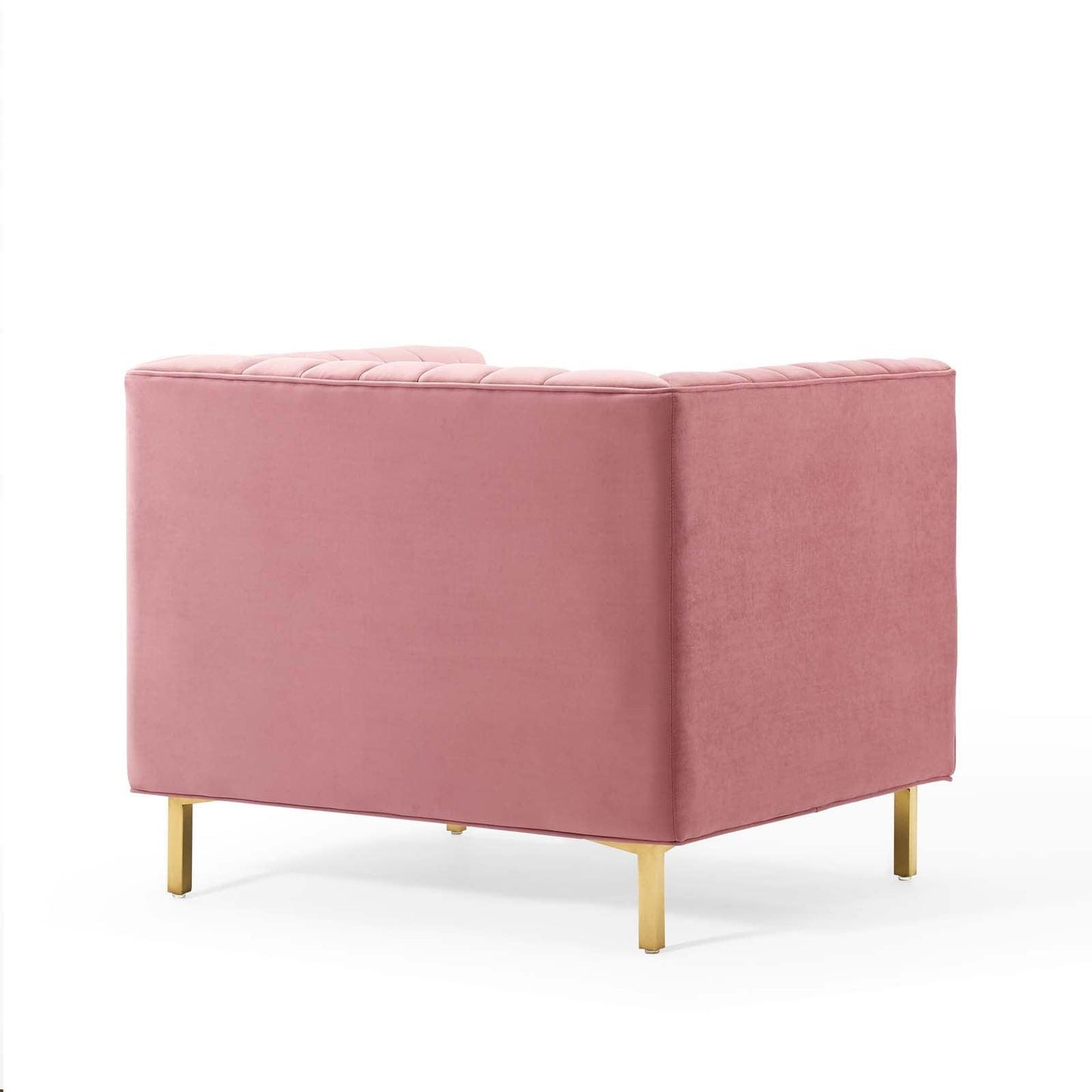 Modway Shift Channel Tufted Performance Velvet Armchair FredCo