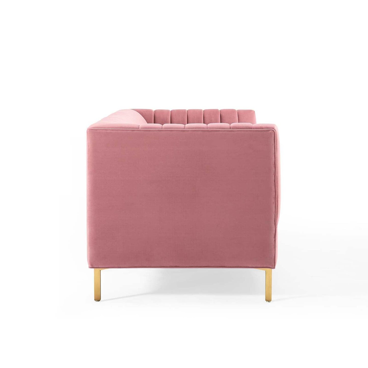 Modway Shift Channel Tufted Performance Velvet Sofa FredCo