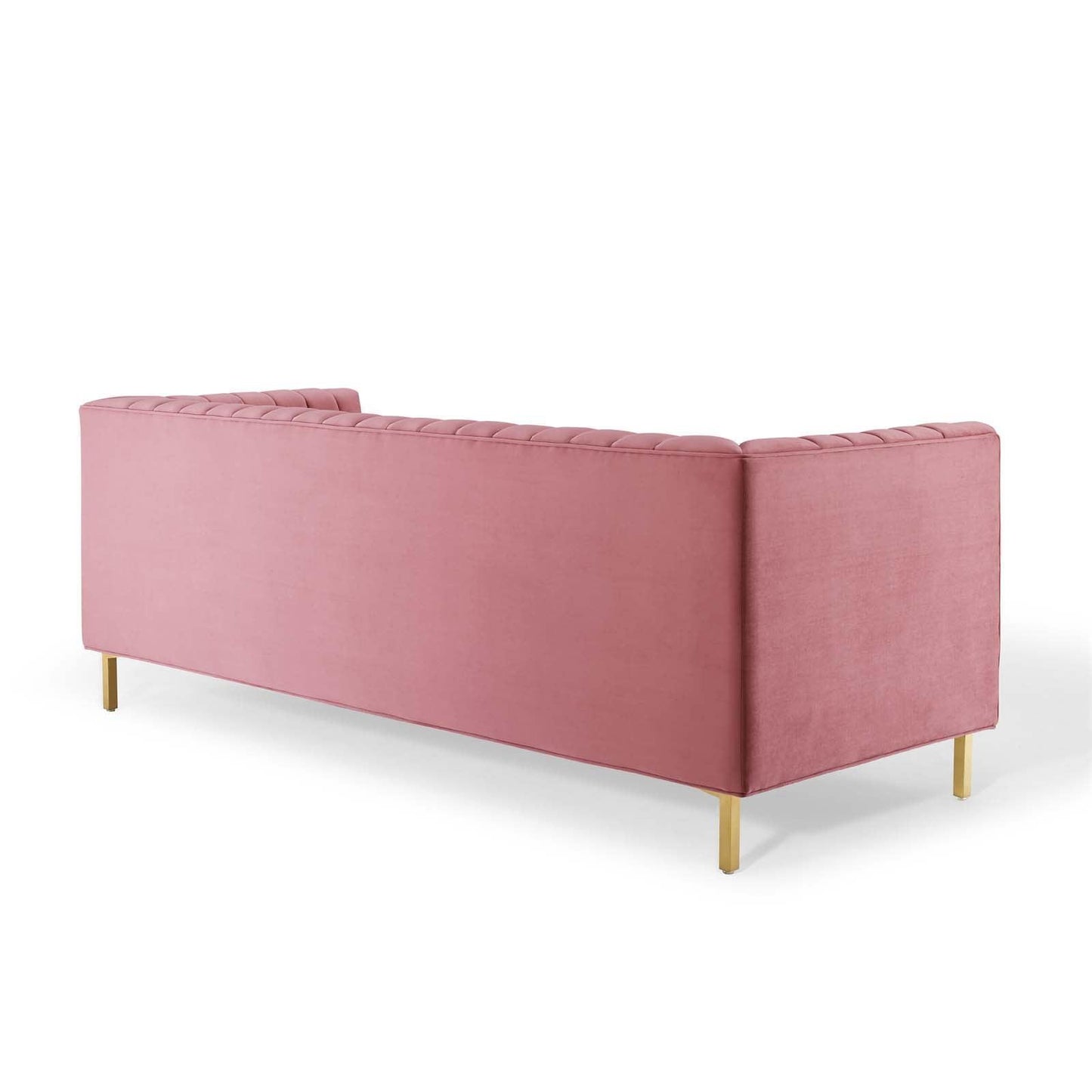 Modway Shift Channel Tufted Performance Velvet Sofa FredCo