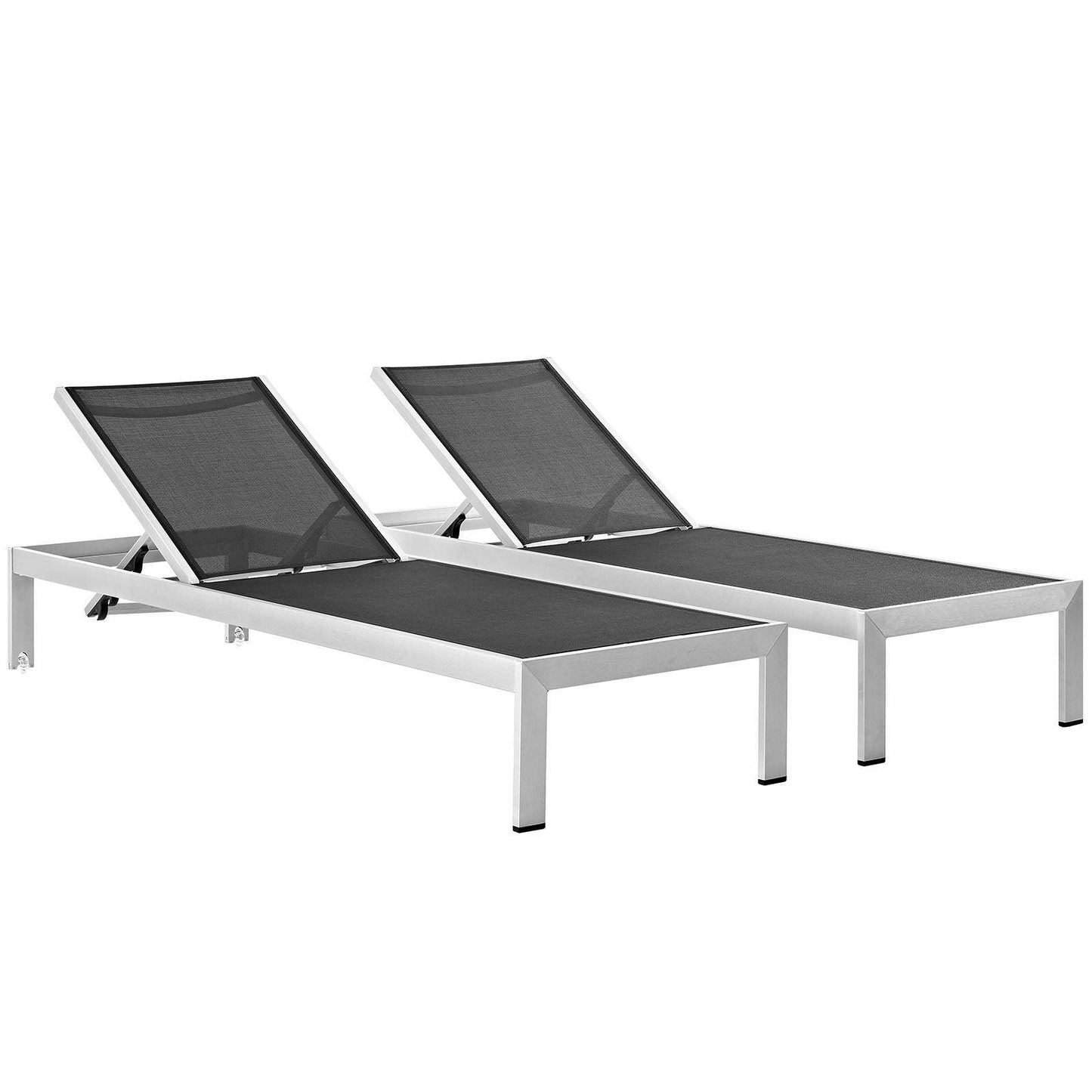 Modway Shore Chaise Outdoor Patio Aluminum Set of 2, EEI-2472 FredCo