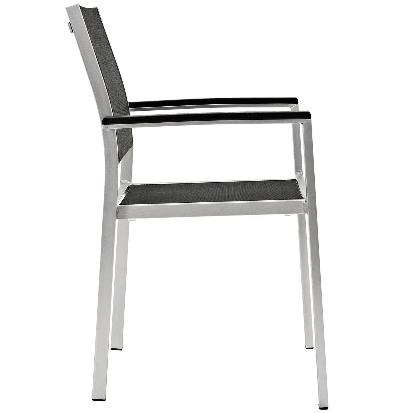 Modway Shore Dining Chair Outdoor Patio Aluminum Set of 2 FredCo