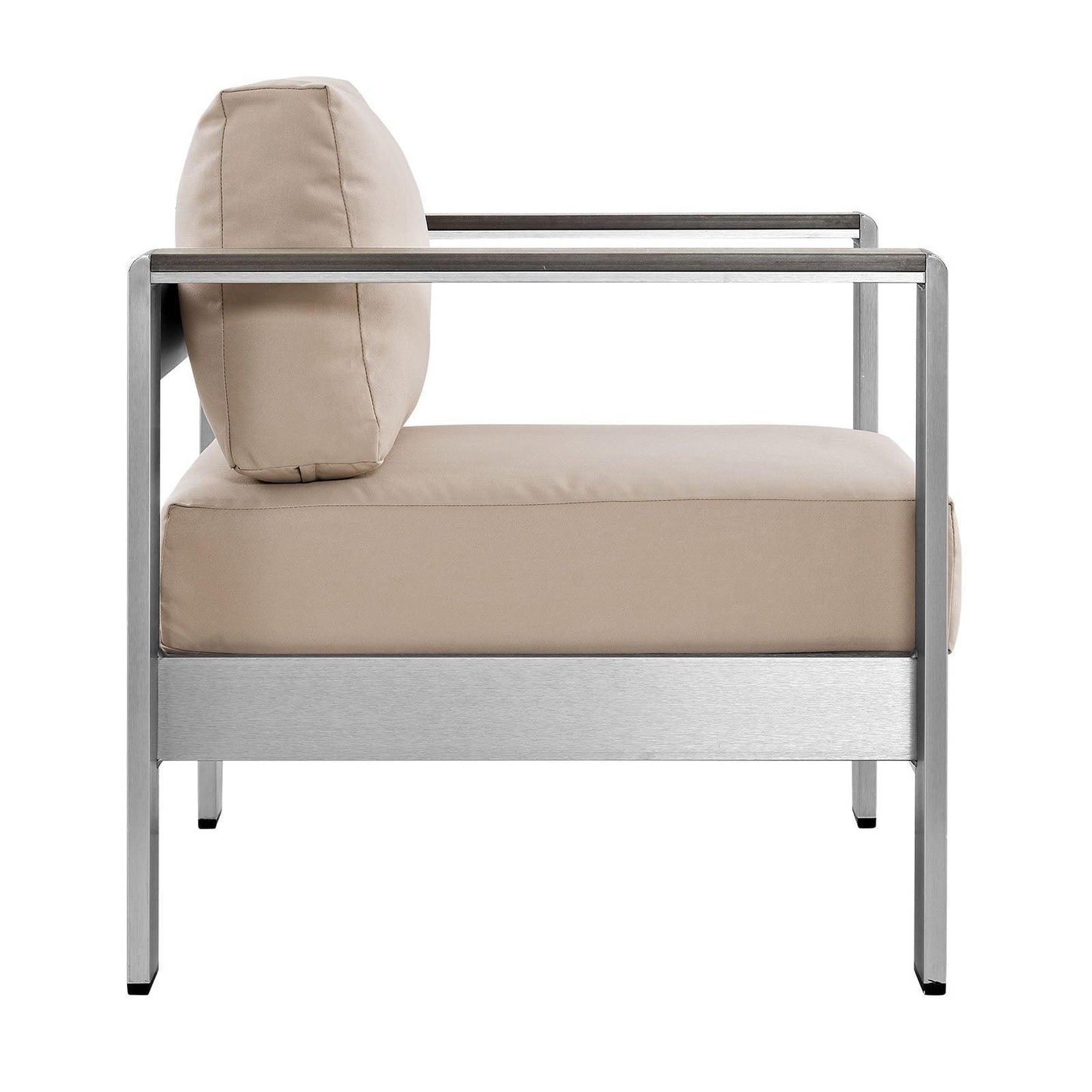 Modway Shore Outdoor Patio Aluminum Armchair FredCo