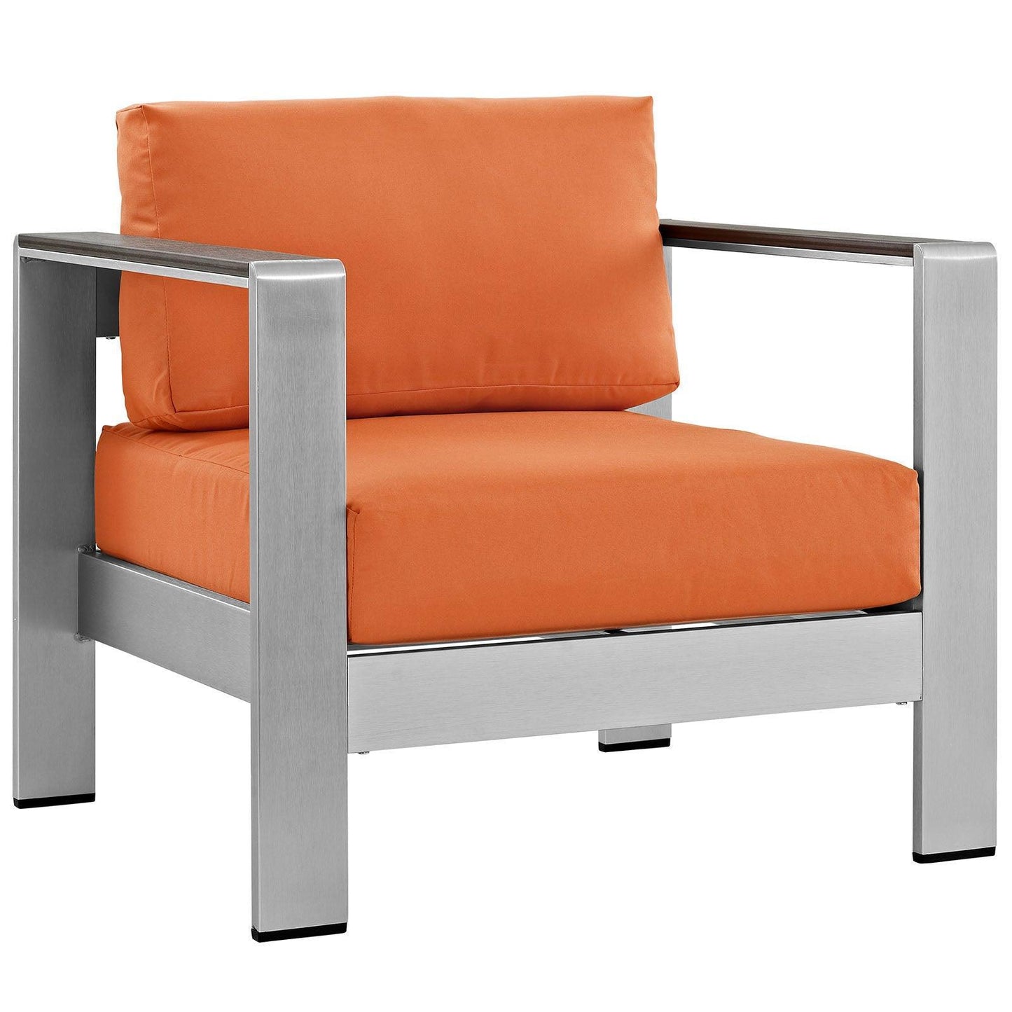 Modway Shore Outdoor Patio Aluminum Armchair FredCo
