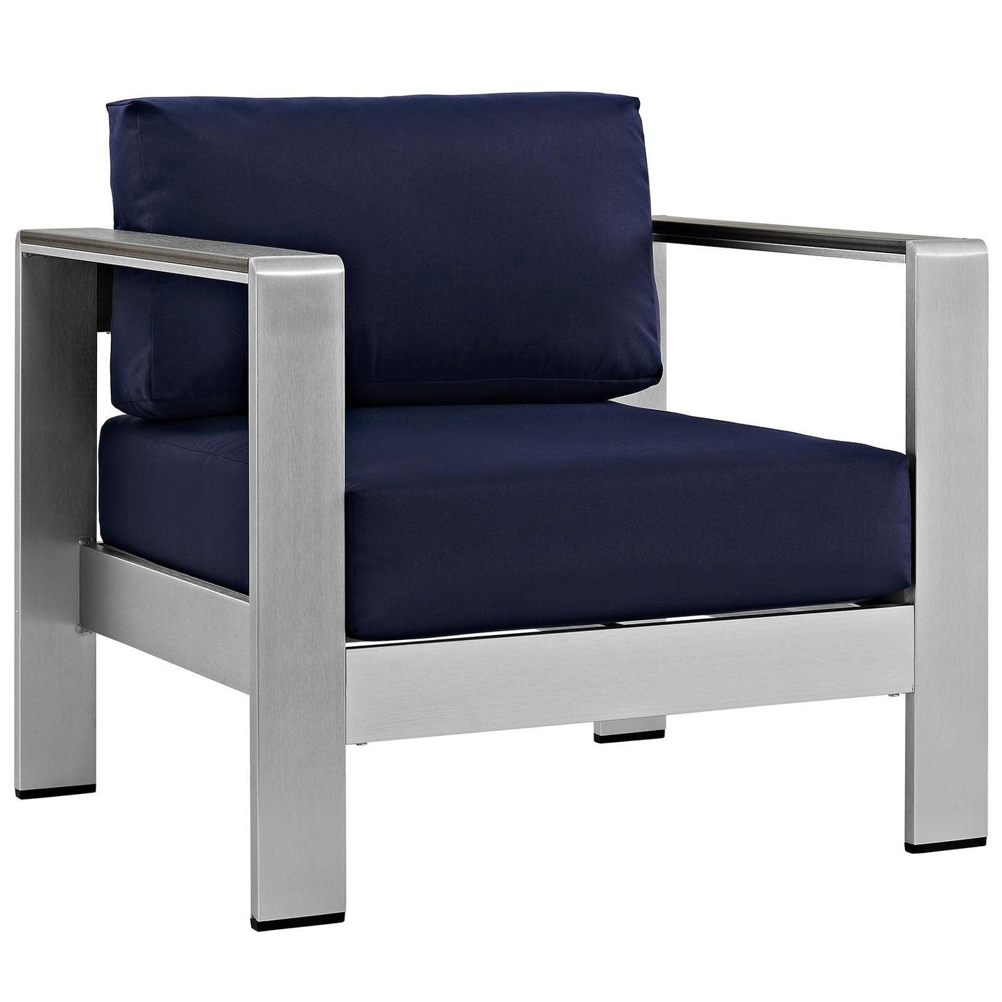 Modway Shore Outdoor Patio Aluminum Armchair FredCo