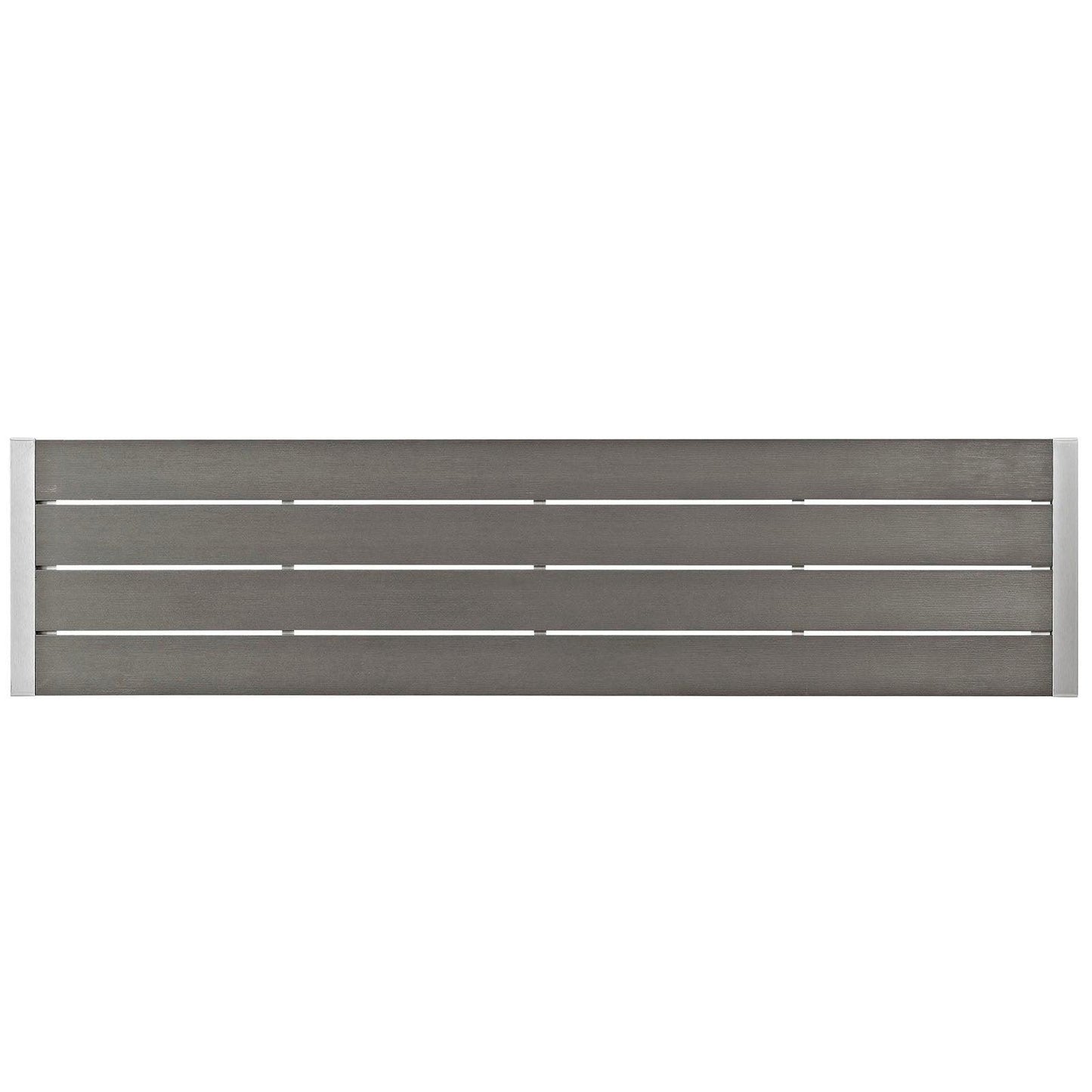 Modway Shore Outdoor Patio Aluminum Bench FredCo