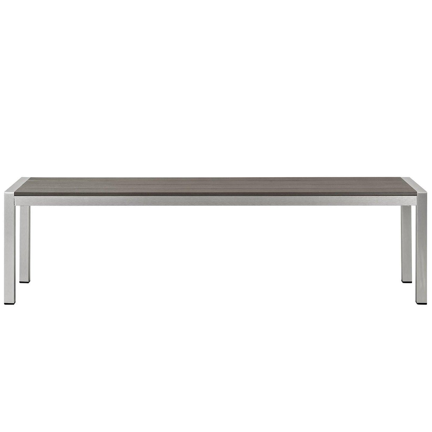 Modway Shore Outdoor Patio Aluminum Bench FredCo