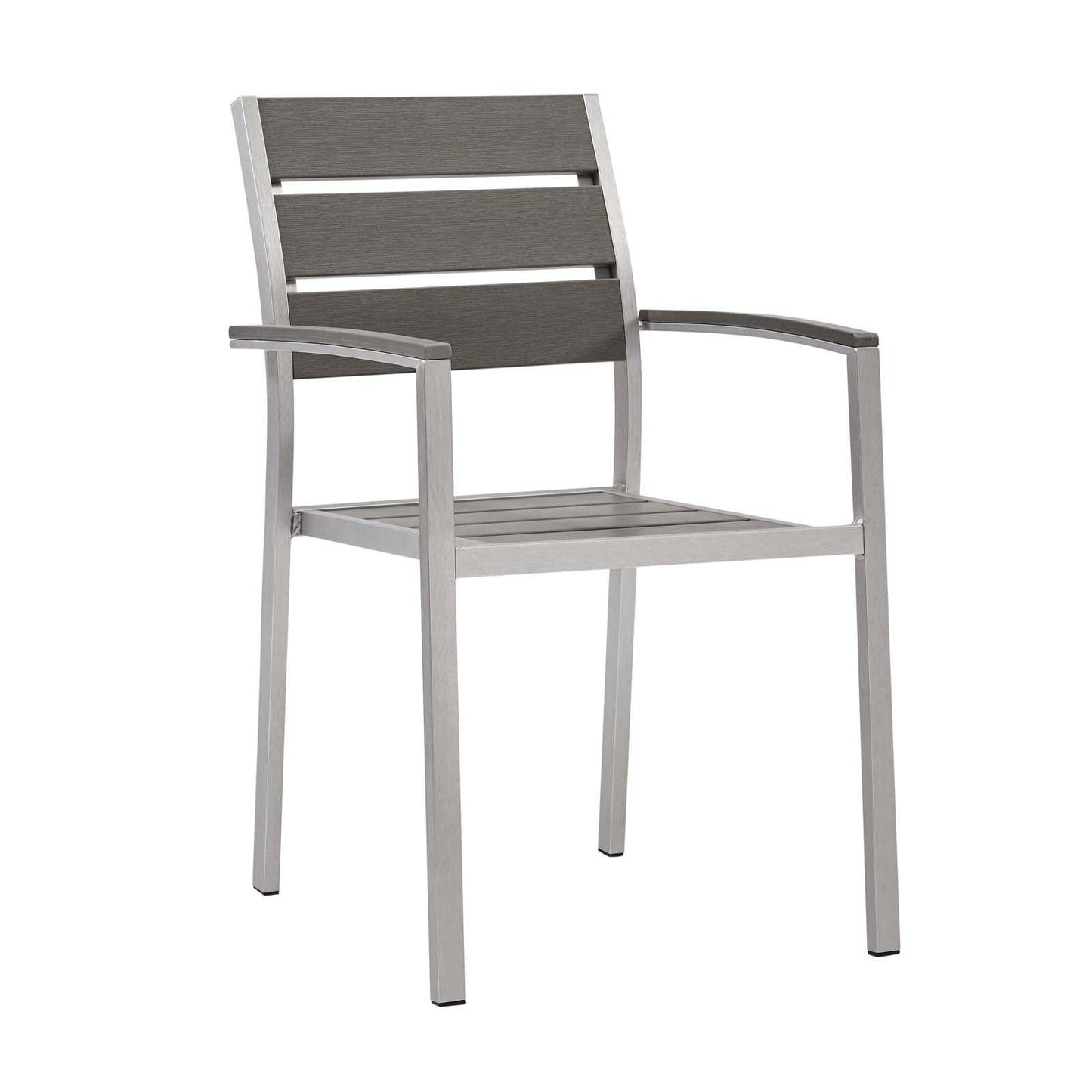 Modway Shore Outdoor Patio Aluminum Dining Armchair FredCo