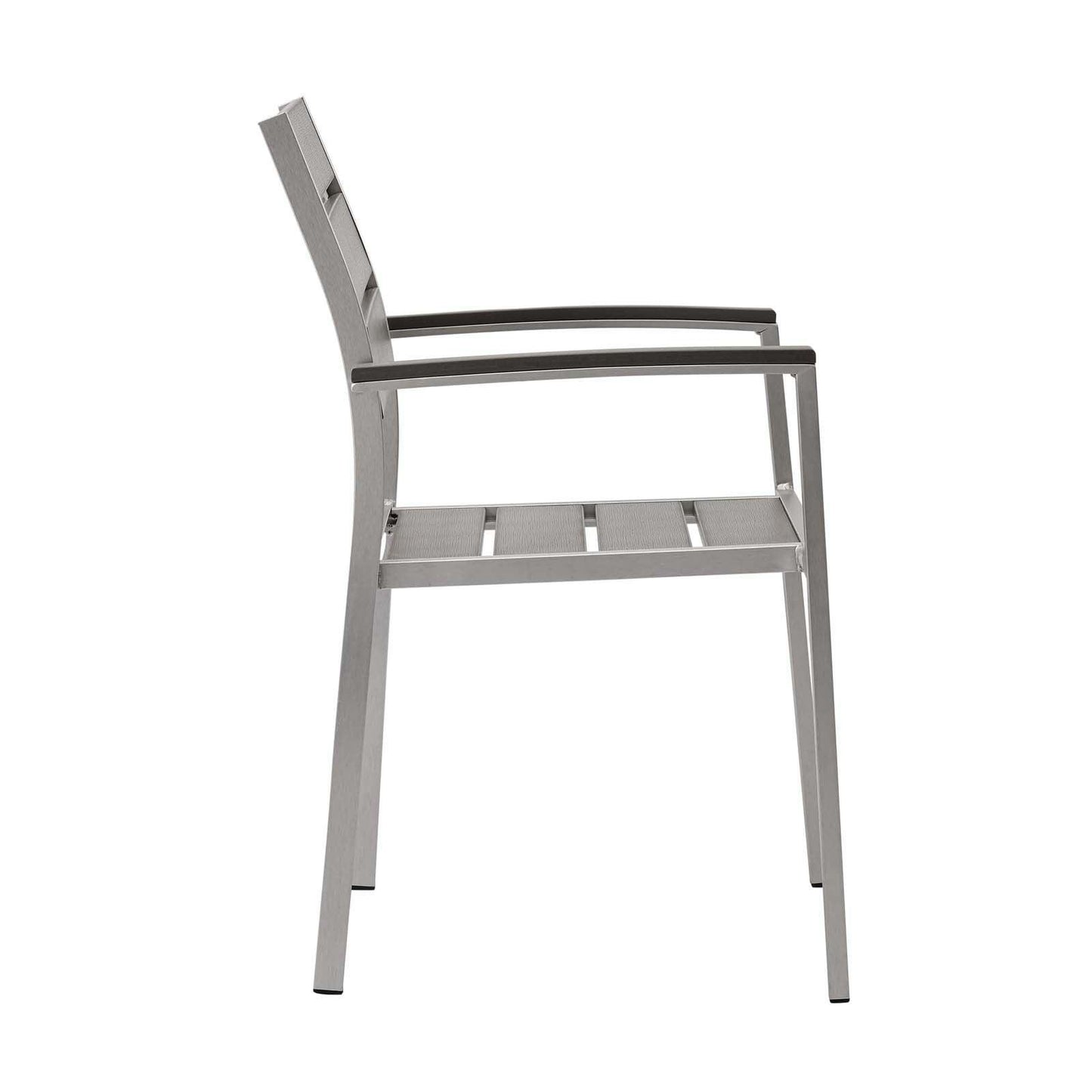 Modway Shore Outdoor Patio Aluminum Dining Armchair FredCo