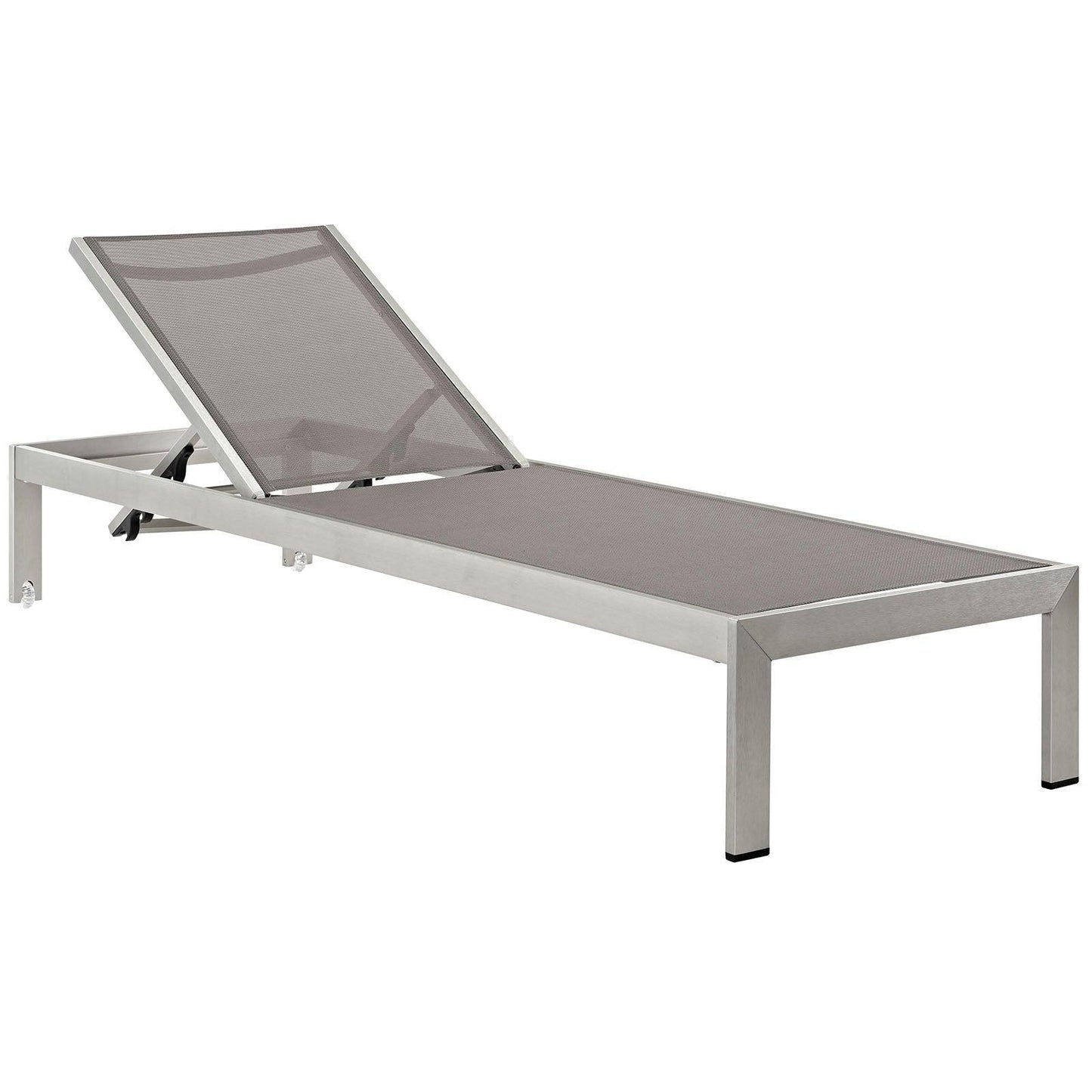 Modway Shore Outdoor Patio Aluminum Mesh Chaise FredCo