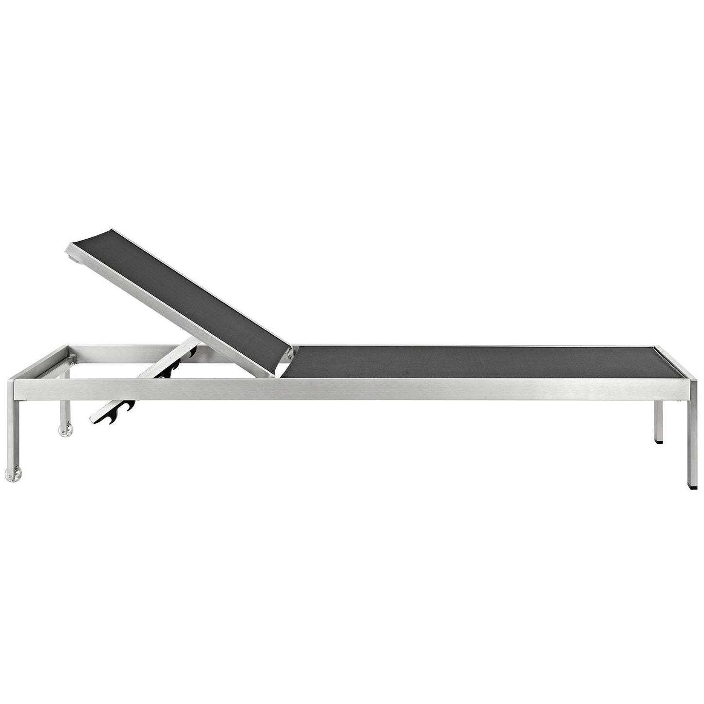 Modway Shore Outdoor Patio Aluminum Mesh Chaise FredCo