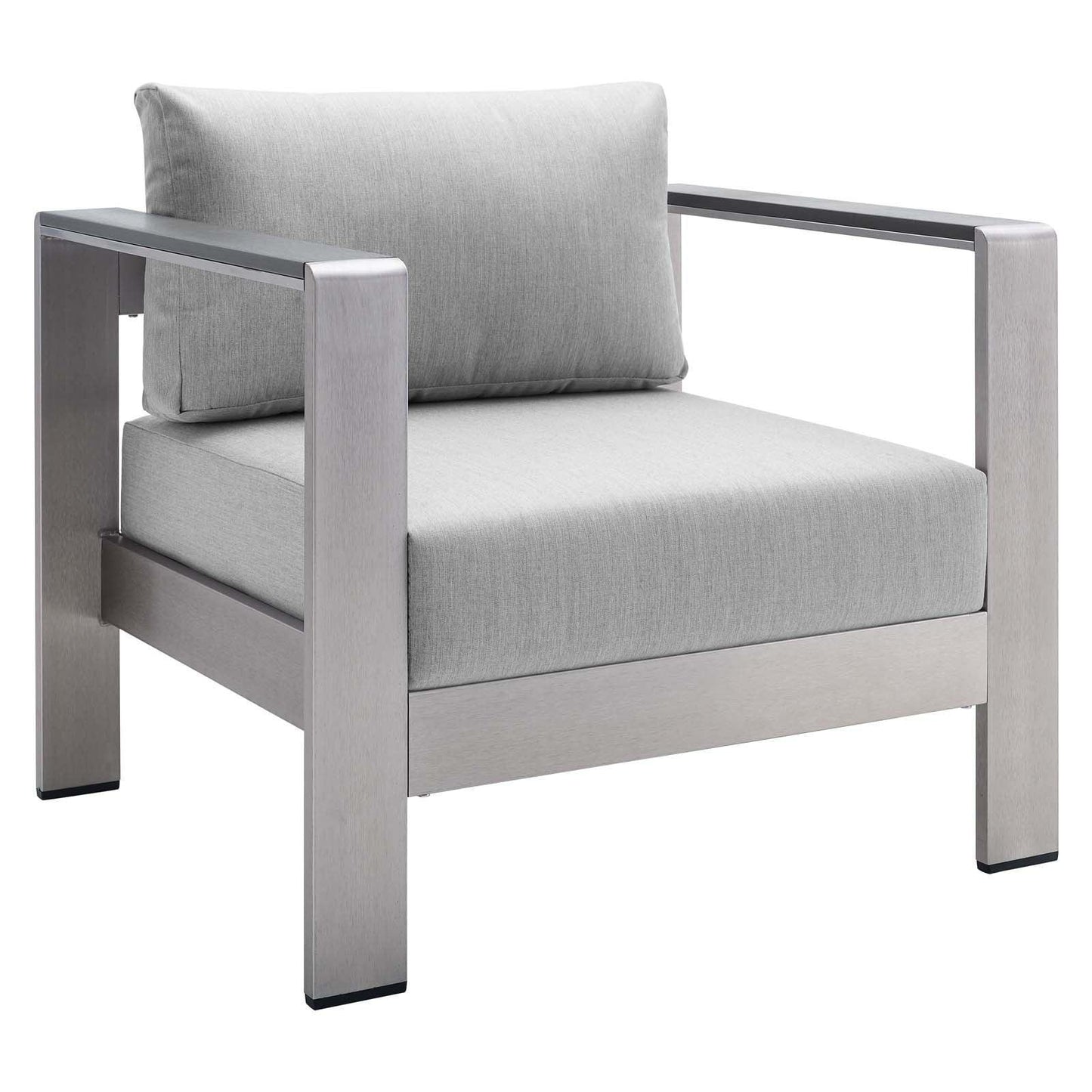 Modway Shore Sunbrella® Fabric Aluminum Outdoor Patio Armchair FredCo