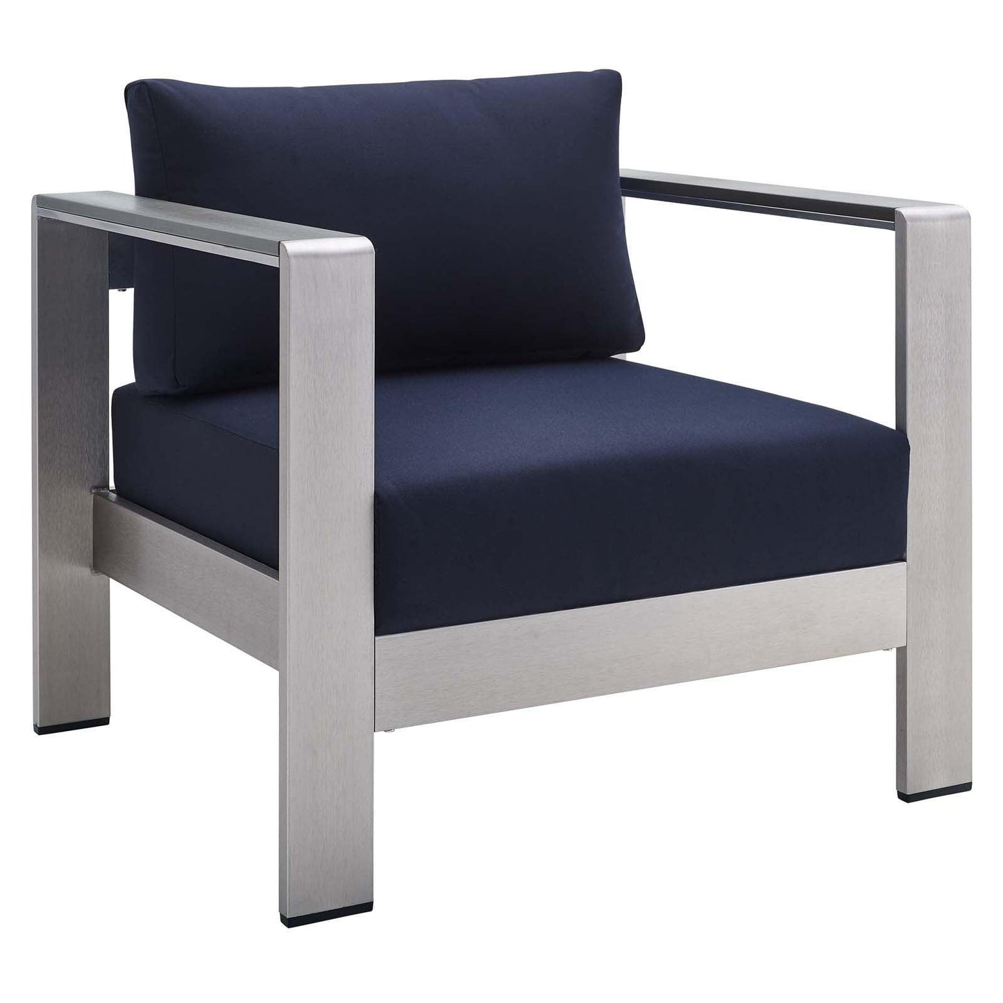 Modway Shore Sunbrella® Fabric Aluminum Outdoor Patio Armchair FredCo