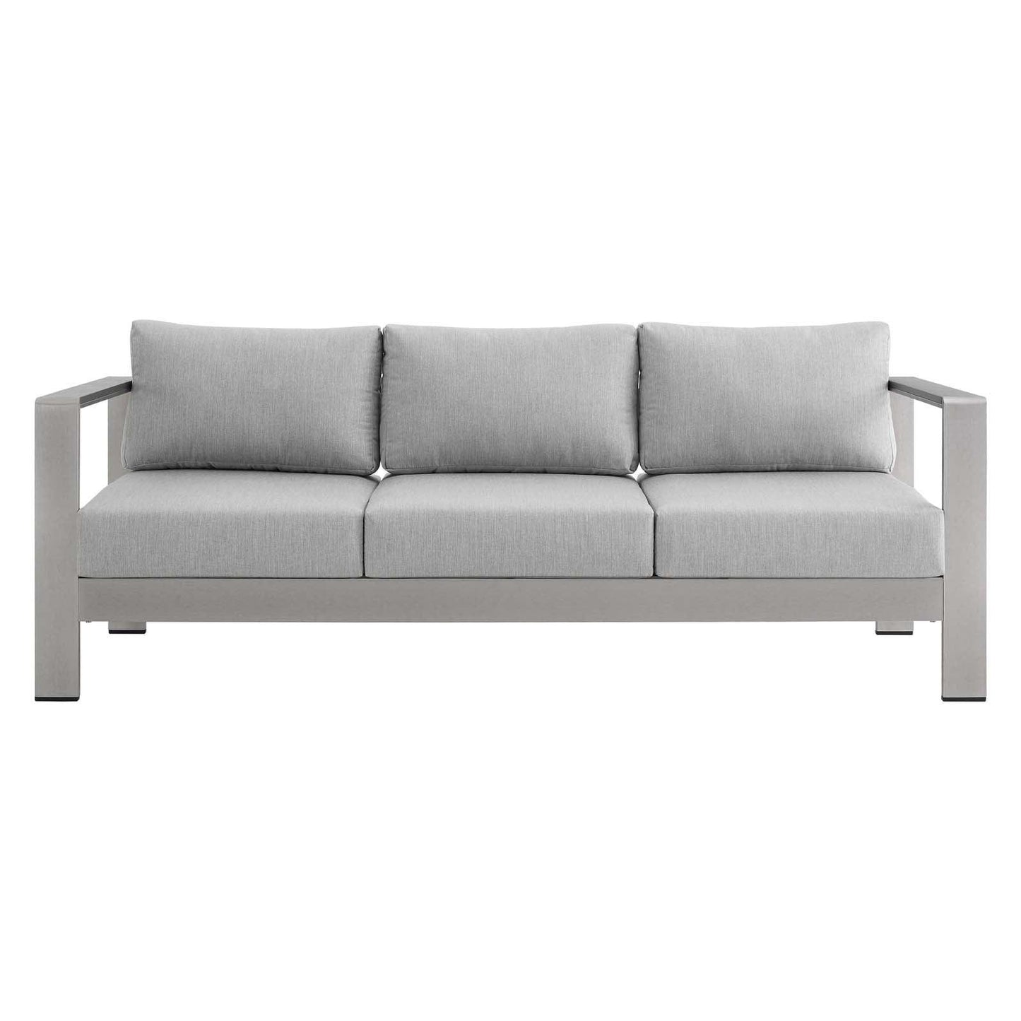 Modway Shore Sunbrella® Fabric Aluminum Outdoor Patio Sofa FredCo