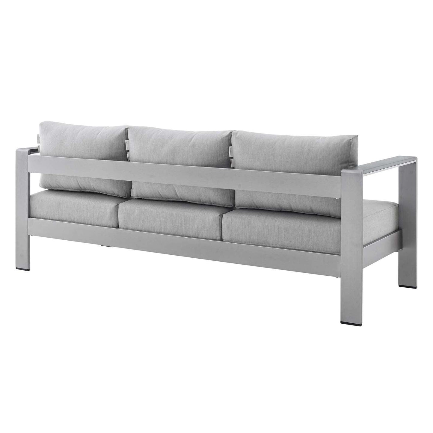 Modway Shore Sunbrella® Fabric Aluminum Outdoor Patio Sofa FredCo
