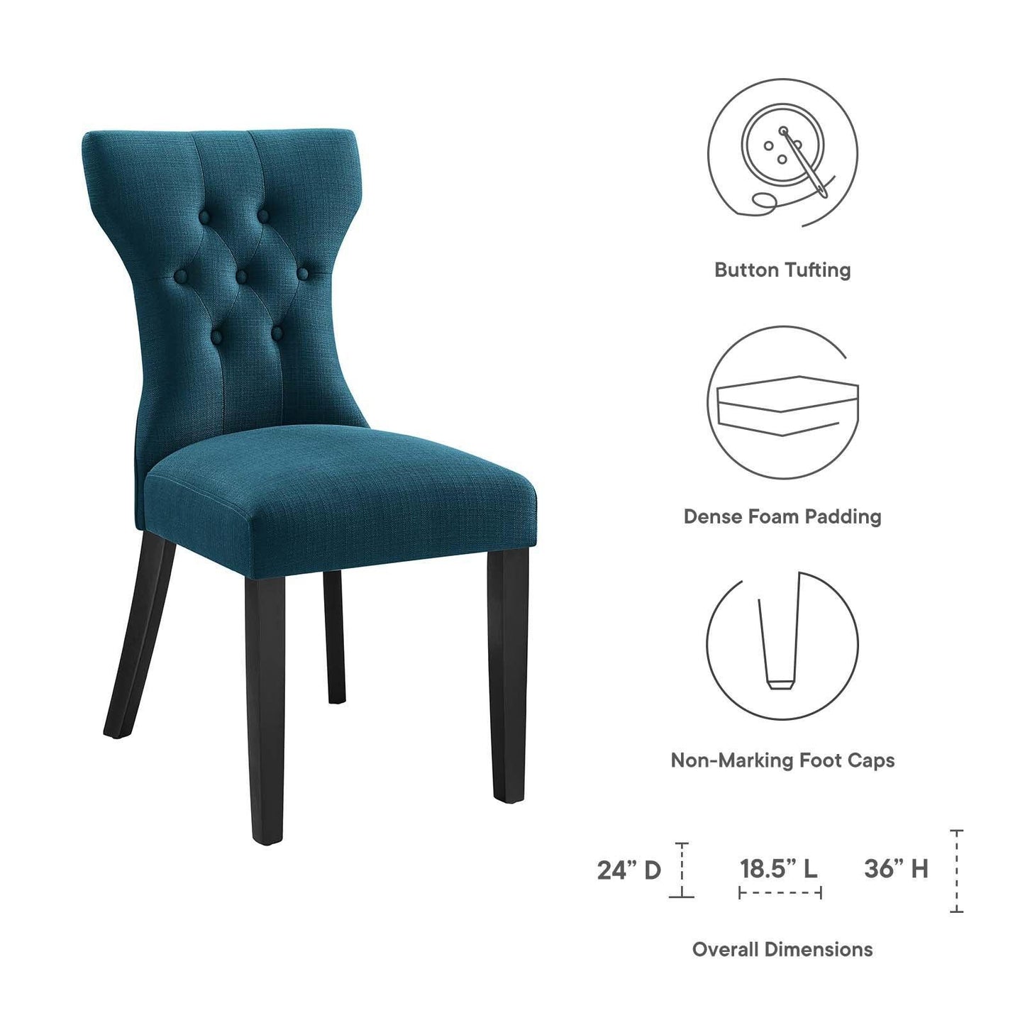 Modway Silhouette Dining Side Chair FredCo