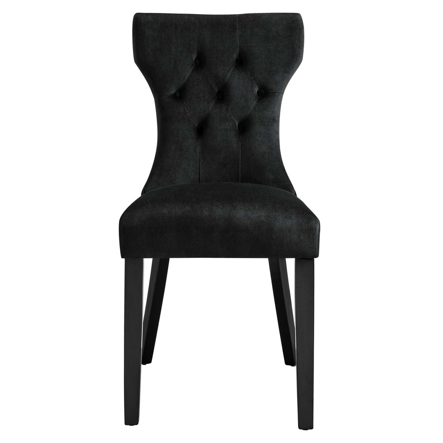 Modway Silhouette Performance Velvet Dining Chairs - Set of 2 FredCo