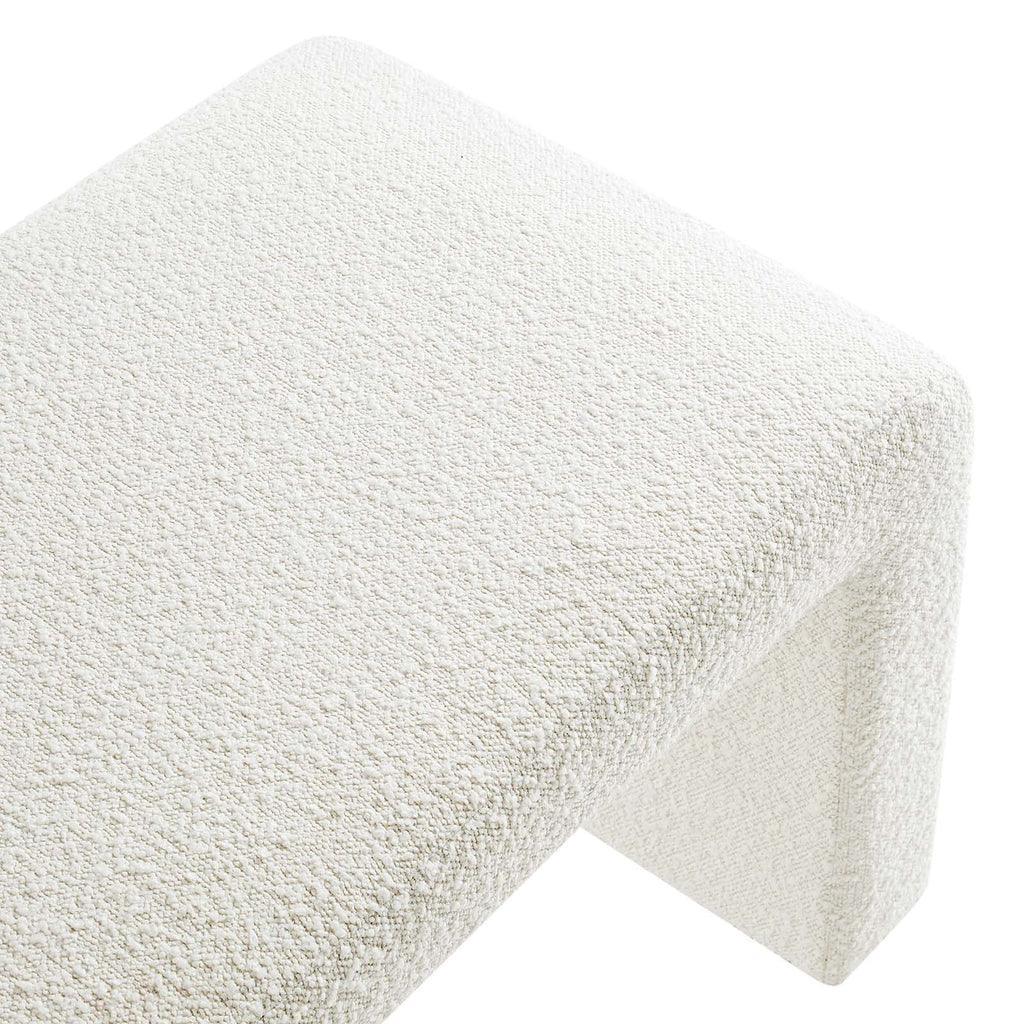 Modway Simba Boucle Fabric Waterfall Long Bench FredCo