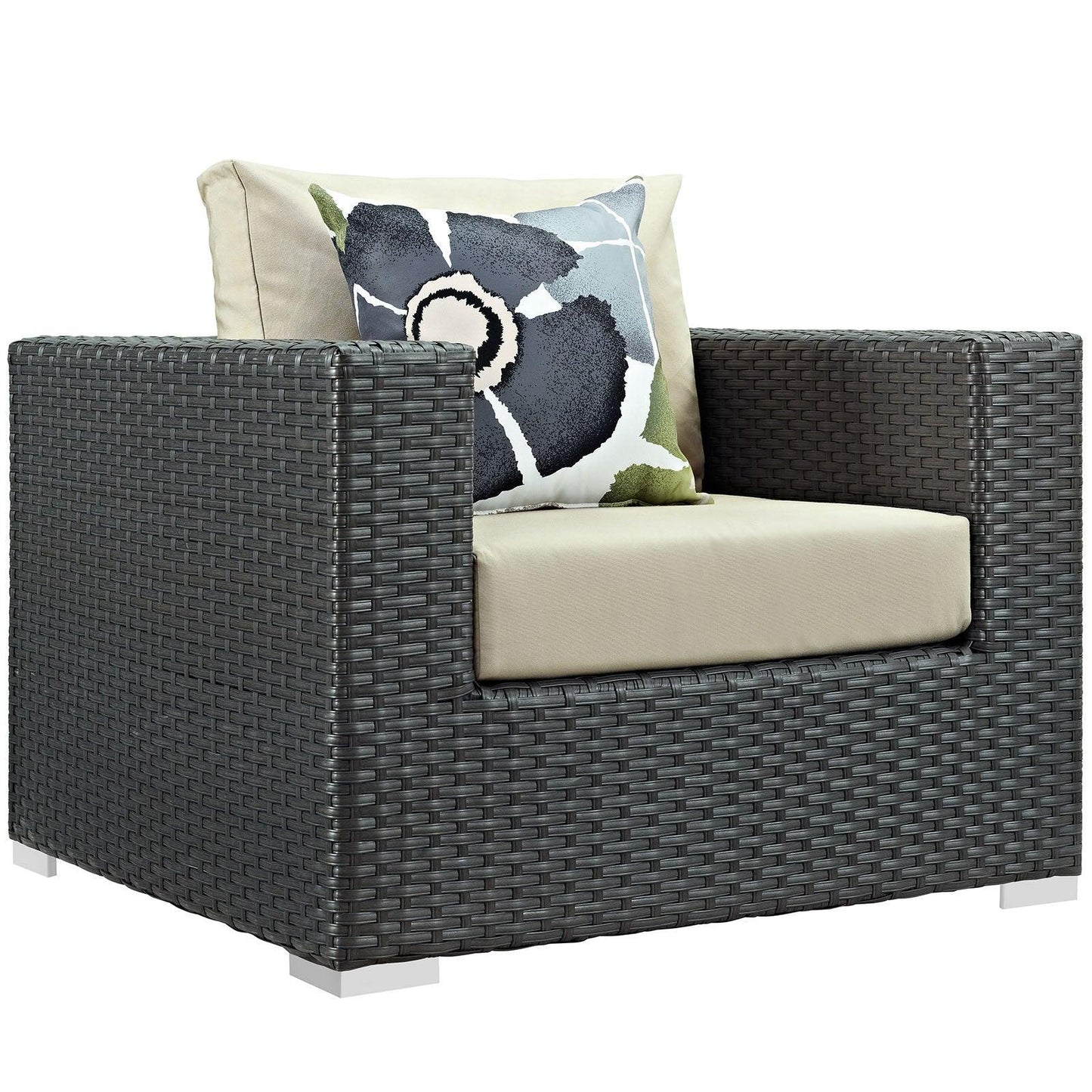 Modway Sojourn 3 Piece Outdoor Patio Sunbrella® Sectional Set, EEI-2386 FredCo
