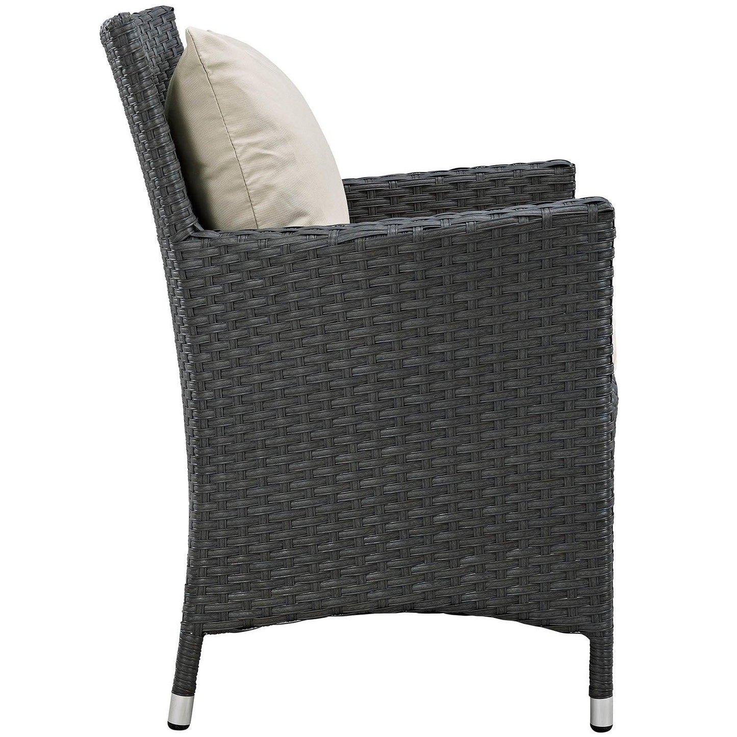 Modway Sojourn 4 Piece Outdoor Patio Sunbrella® Dining Set FredCo