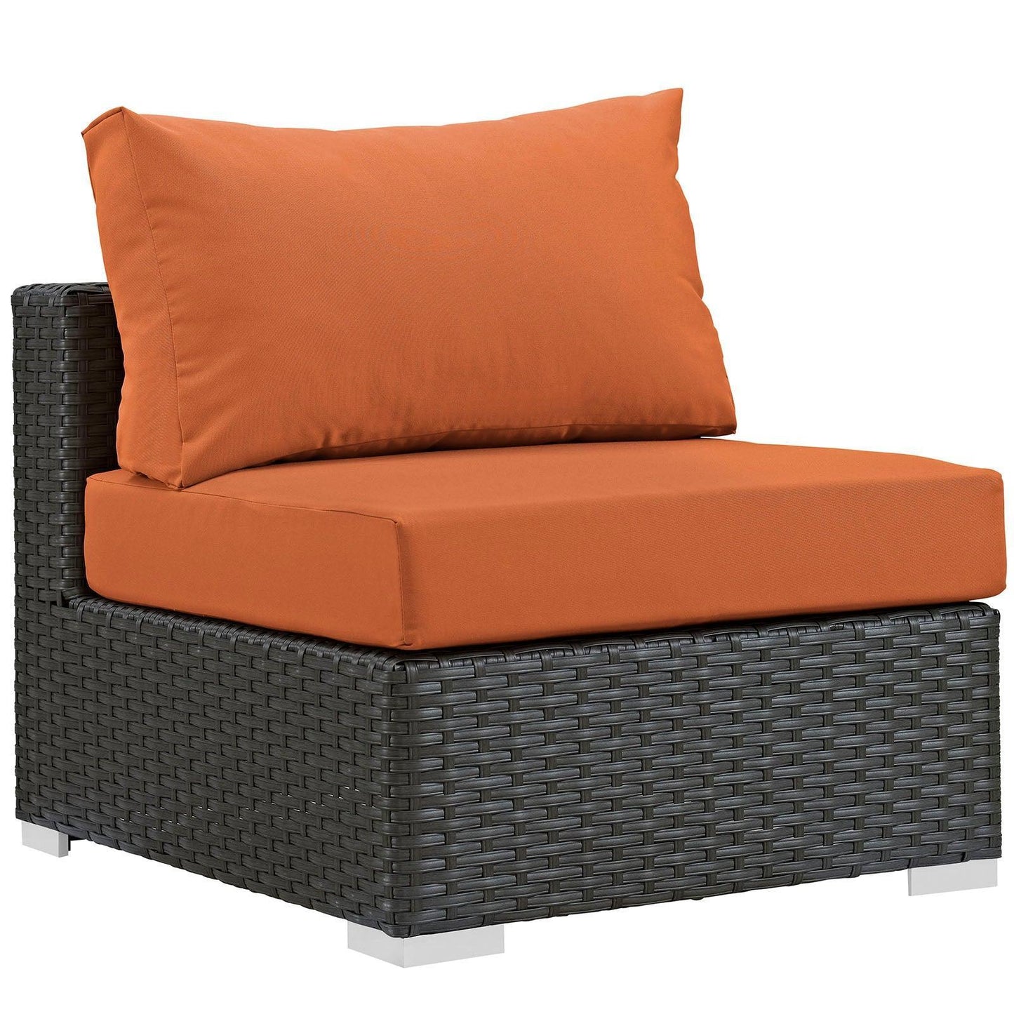 Modway Sojourn Outdoor Patio Fabric Sunbrella® Armless FredCo