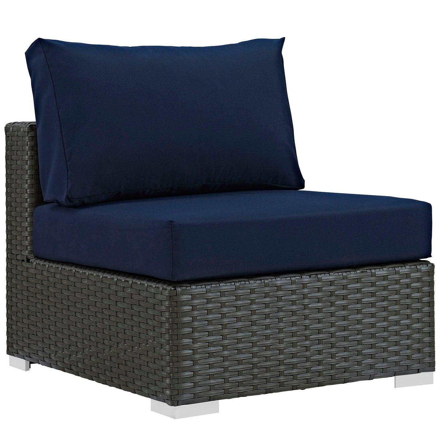 Modway Sojourn Outdoor Patio Fabric Sunbrella® Armless FredCo