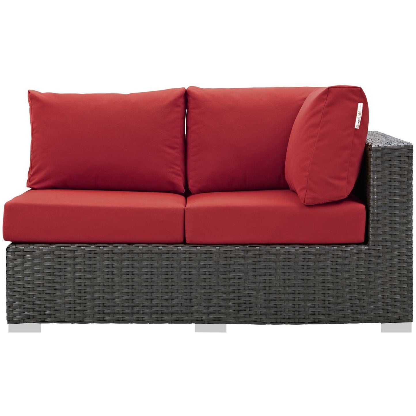 Modway Sojourn Outdoor Patio Sunbrella® Right Arm Loveseat FredCo