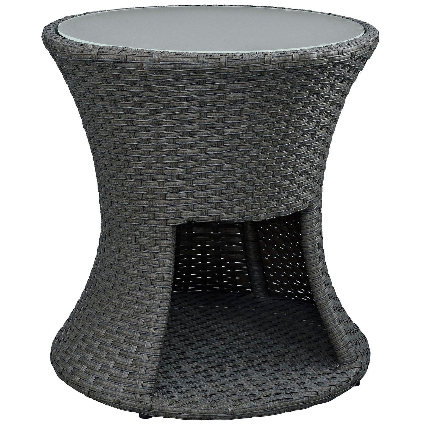 Modway Sojourn Round Outdoor Patio Side Table FredCo