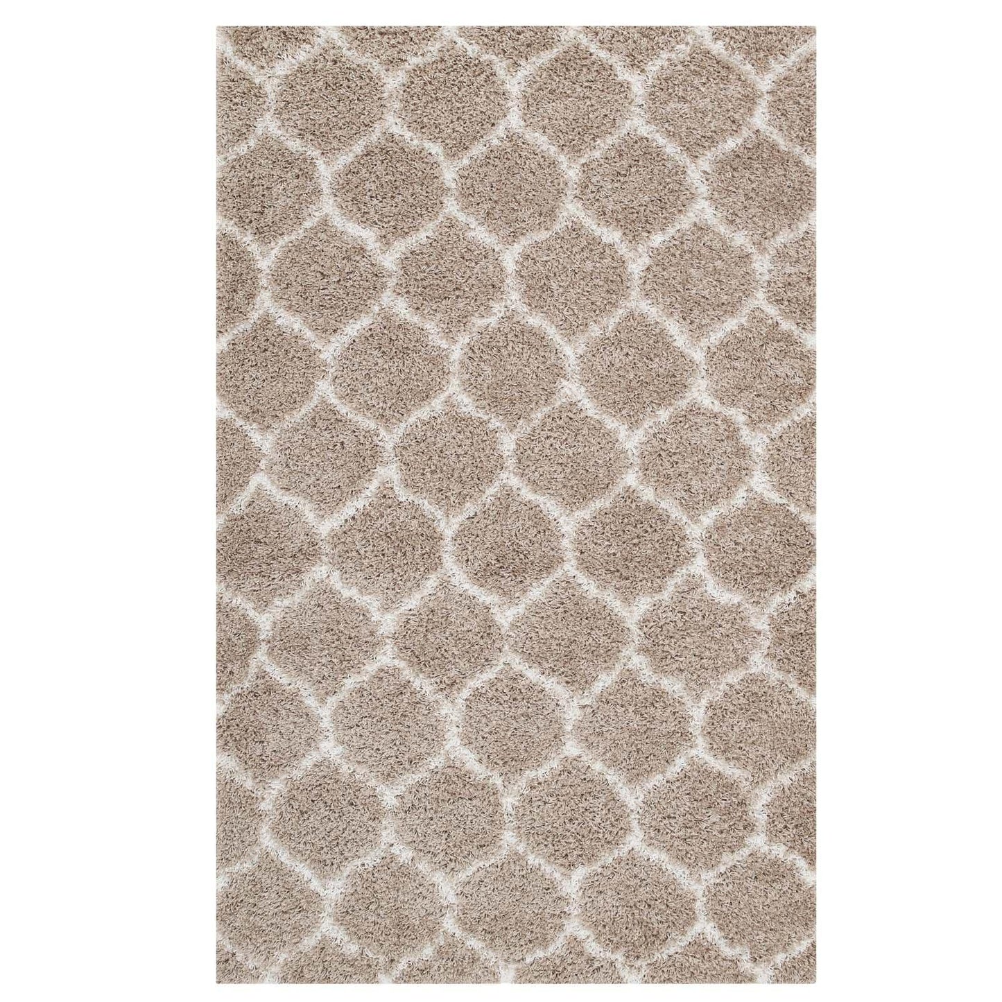 Modway Solvea Moroccan Trellis Shag Area Rug FredCo