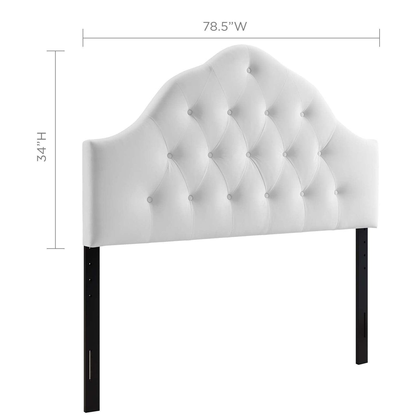 Modway Sovereign King Diamond Tufted Performance Velvet Headboard FredCo