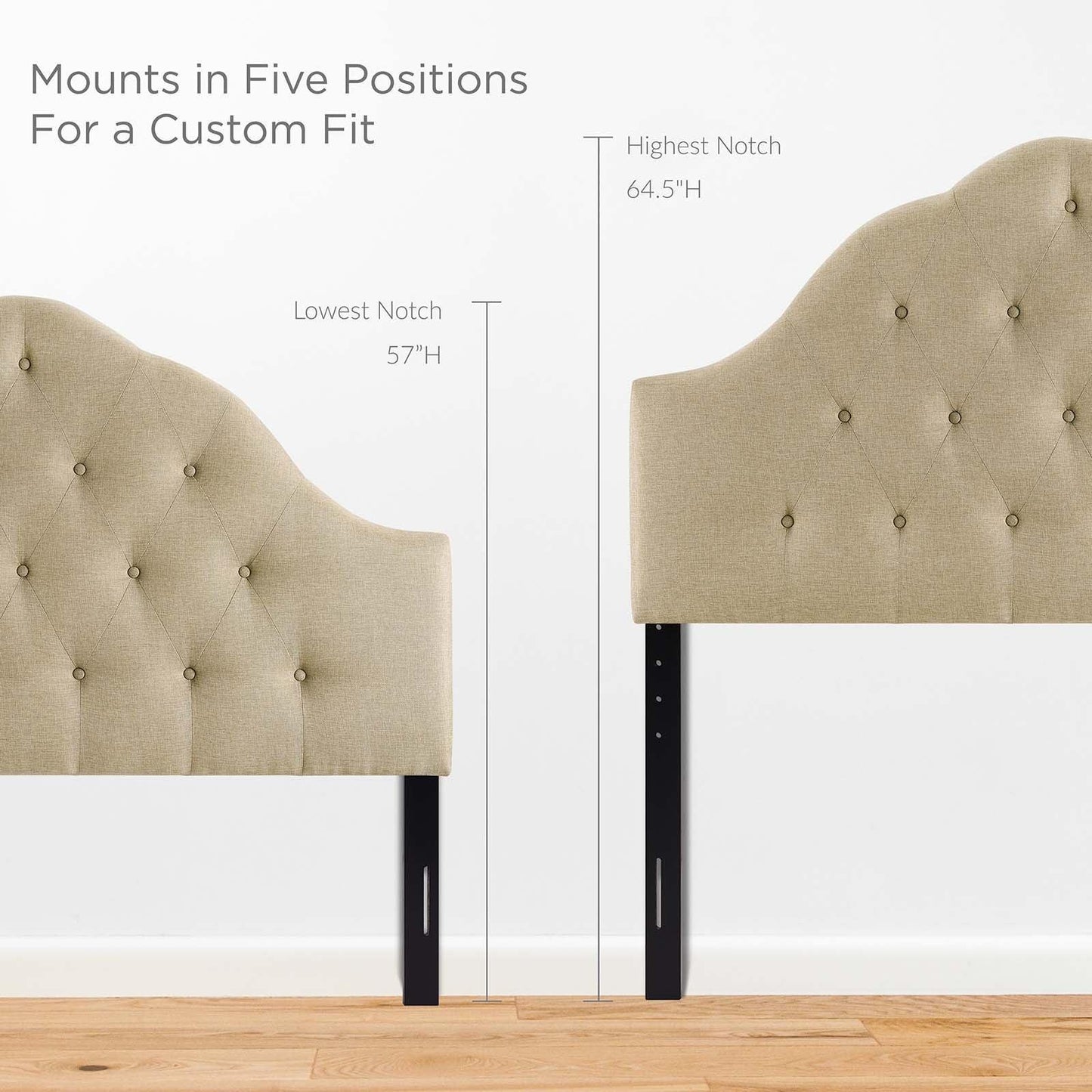 Modway Sovereign Queen Upholstered Fabric Headboard FredCo