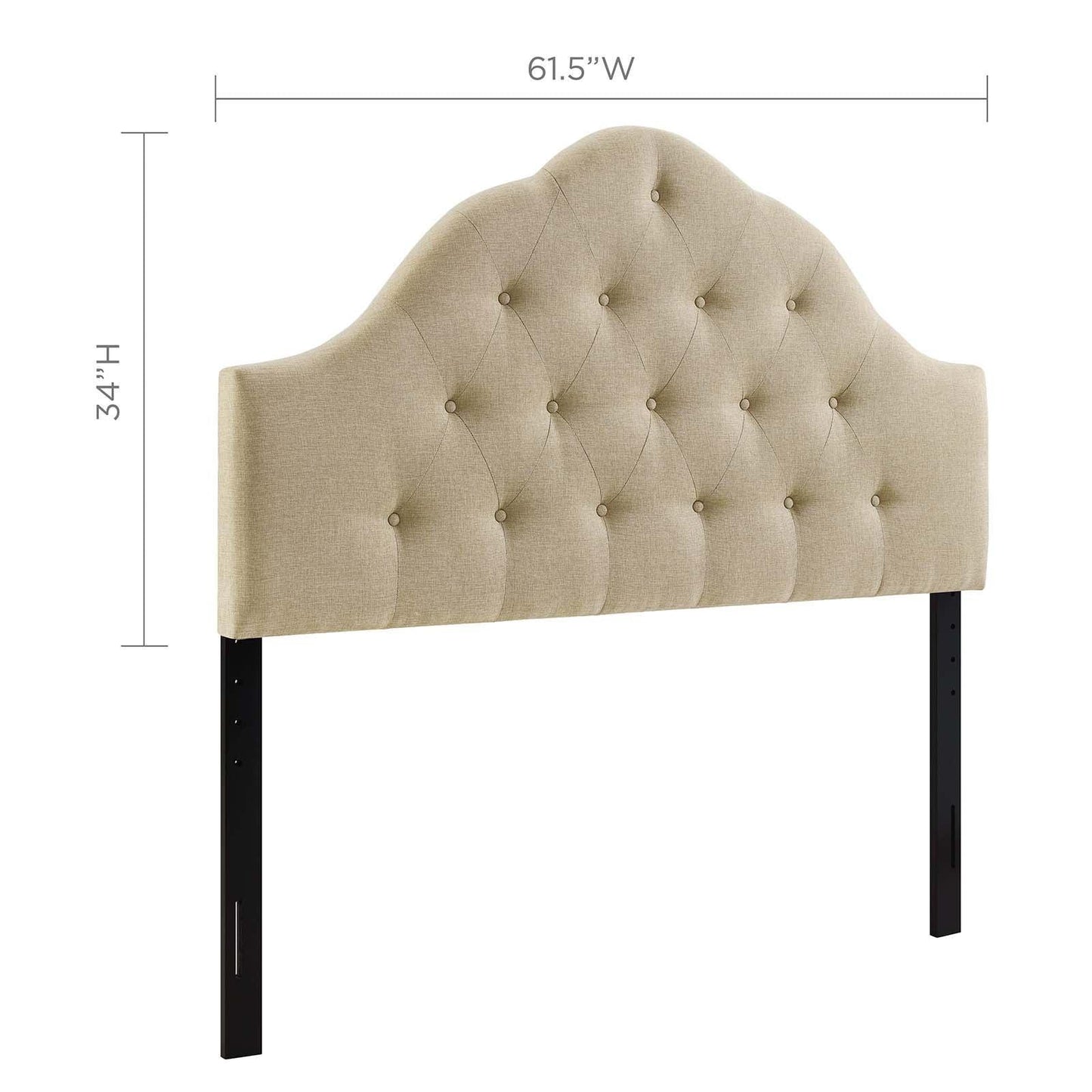 Modway Sovereign Queen Upholstered Fabric Headboard FredCo