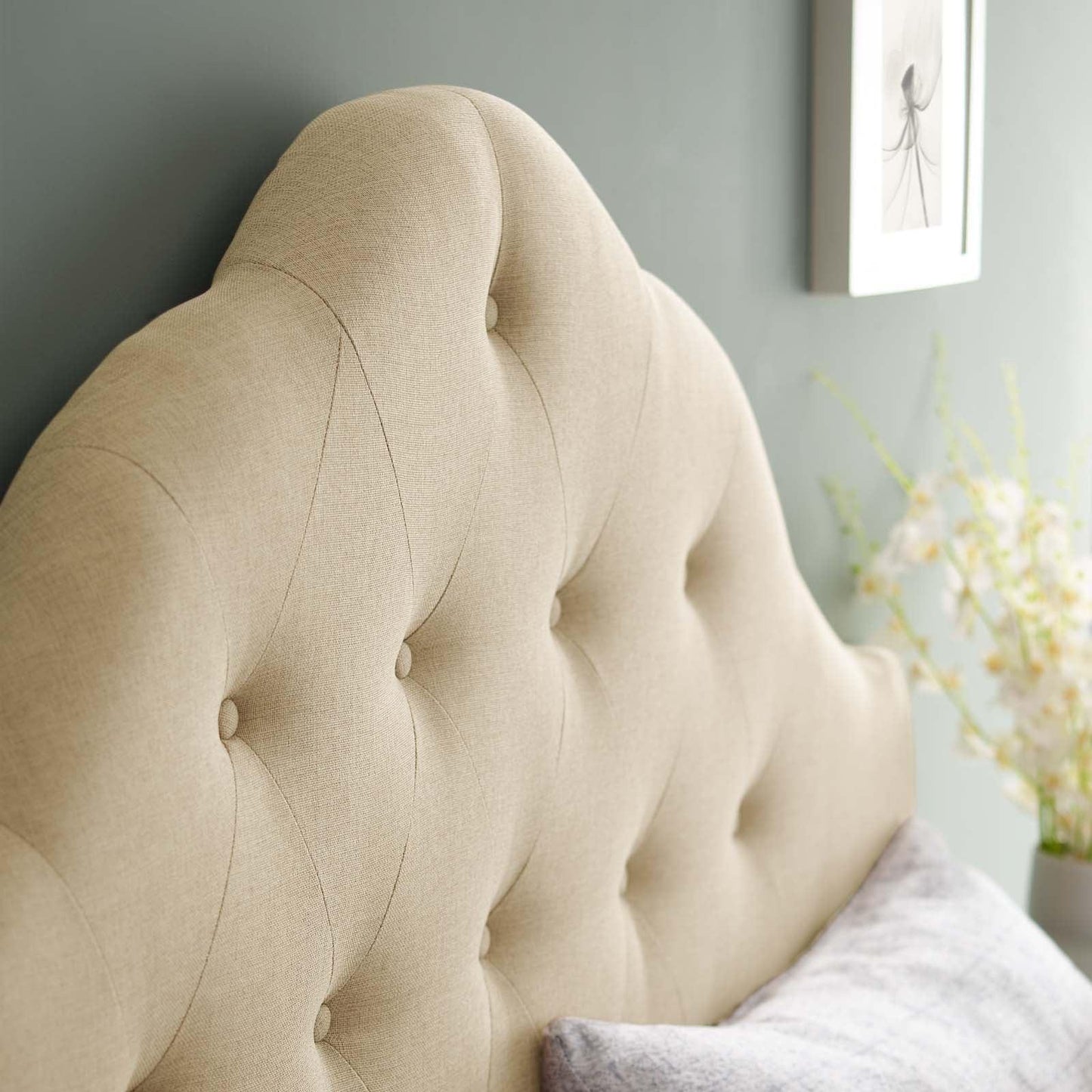 Modway Sovereign Queen Upholstered Fabric Headboard FredCo