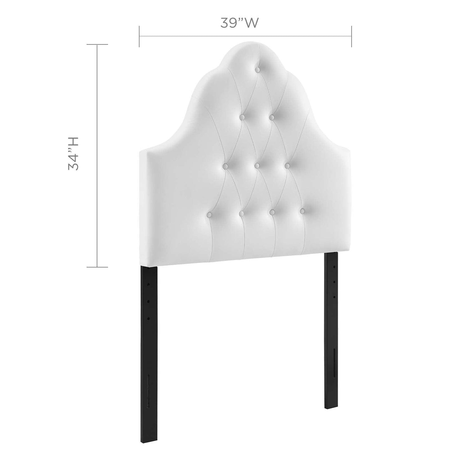 Modway Sovereign Twin Upholstered Vinyl Headboard FredCo