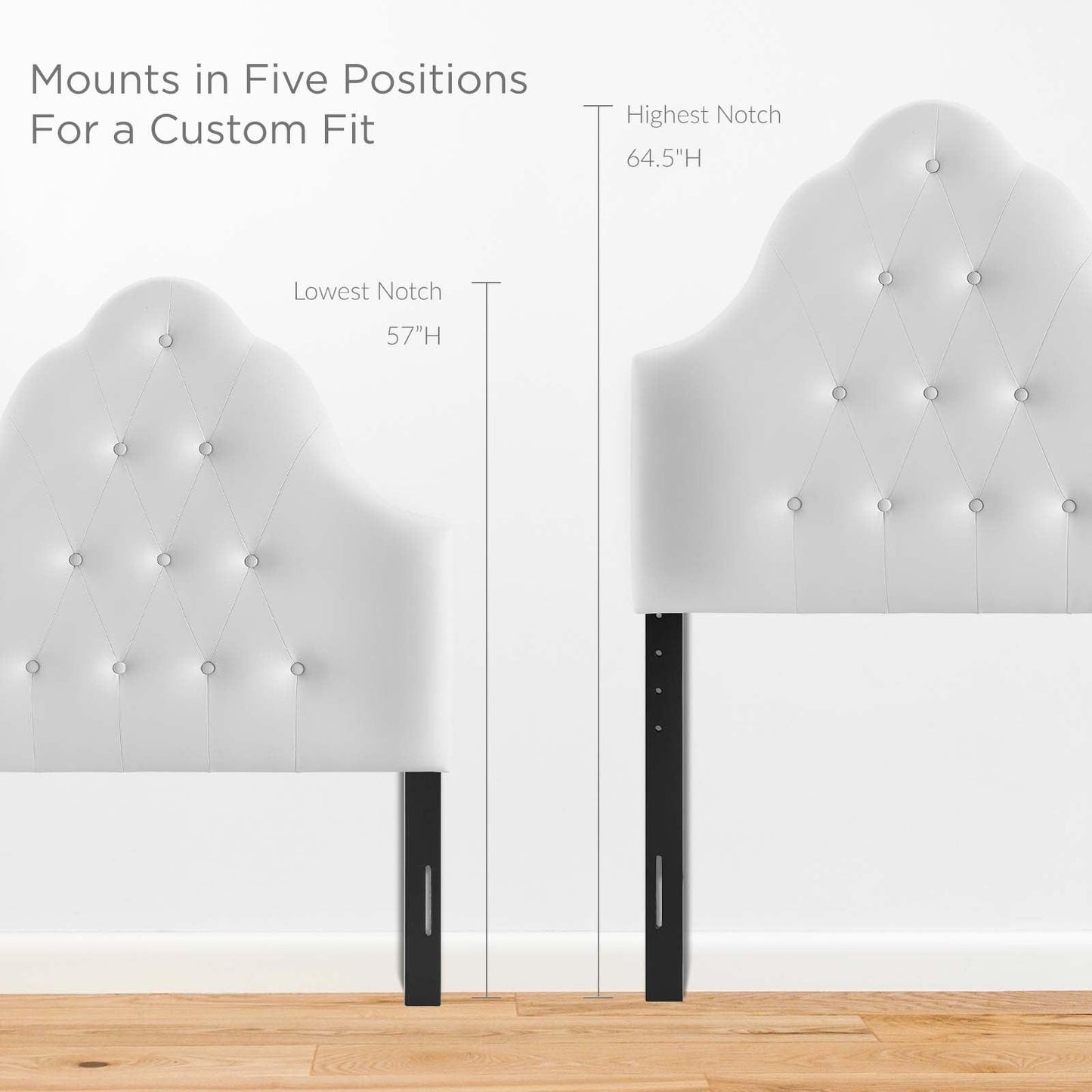 Modway Sovereign Twin Upholstered Vinyl Headboard FredCo