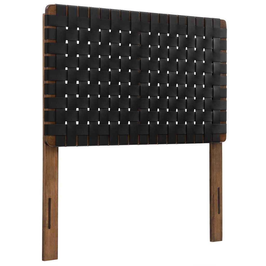 Modway Sparta Vegan Leather Weave Headboard FredCo