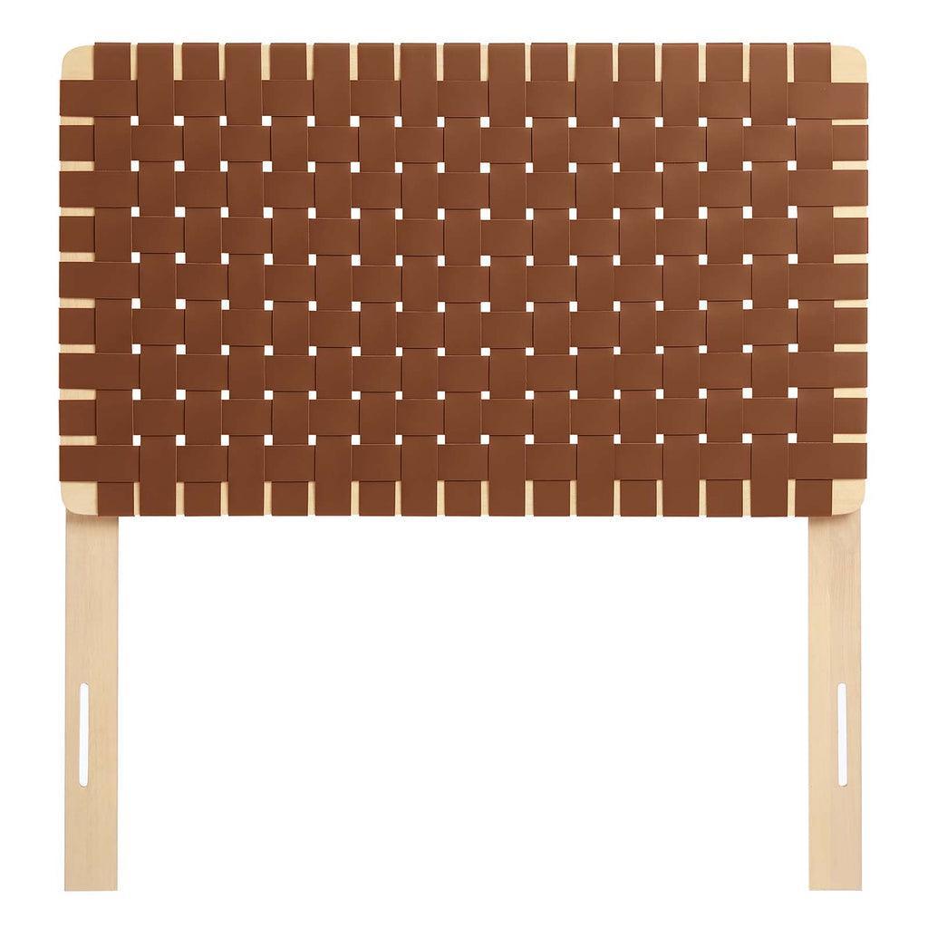 Modway Sparta Vegan Leather Weave Headboard FredCo