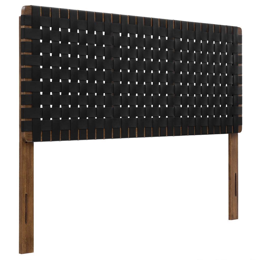 Modway Sparta Vegan Leather Weave Headboard FredCo