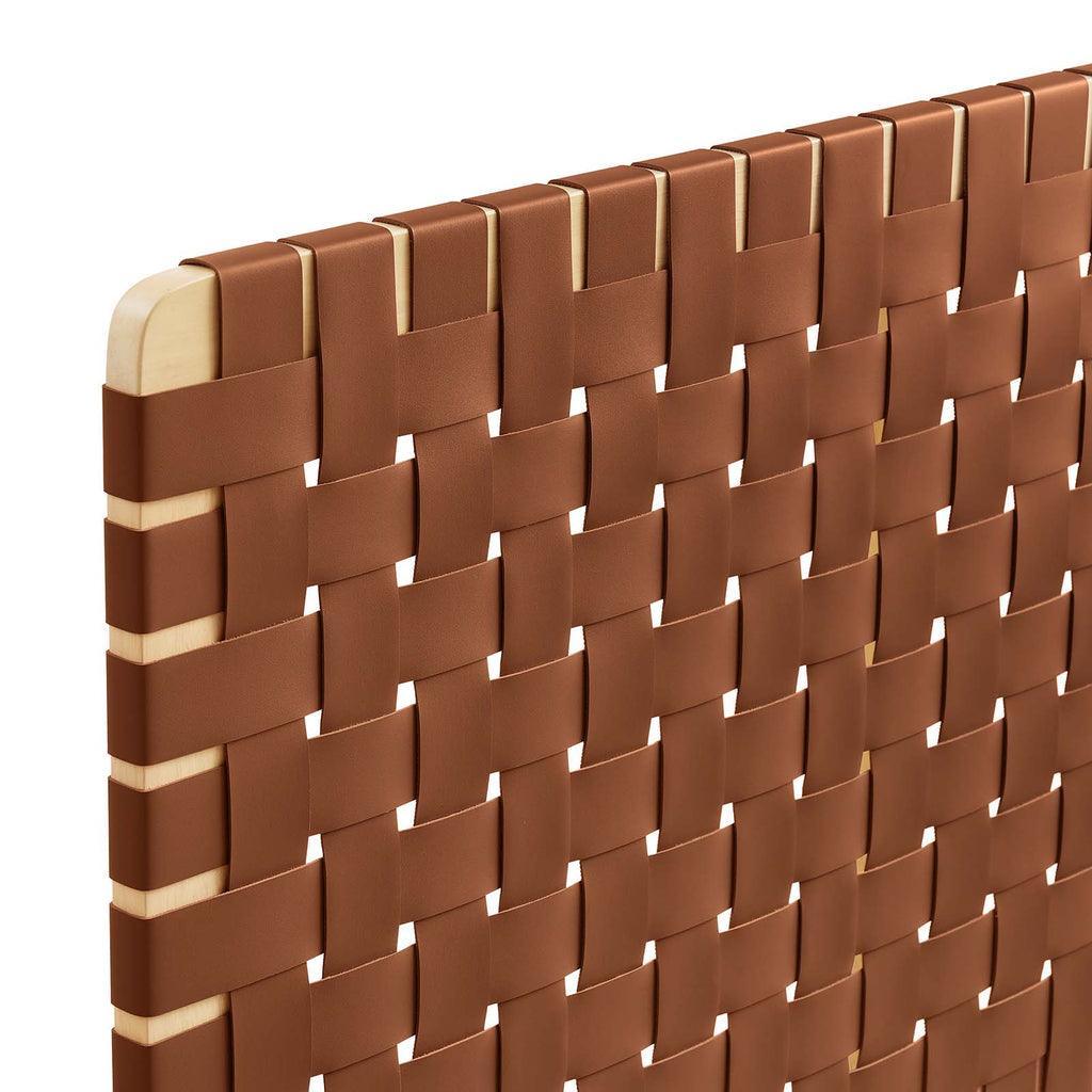 Modway Sparta Vegan Leather Weave Headboard FredCo