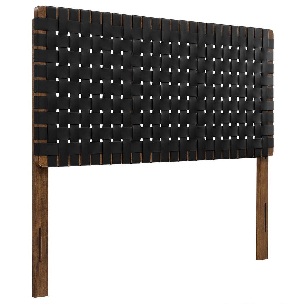 Modway Sparta Vegan Leather Weave Headboard FredCo