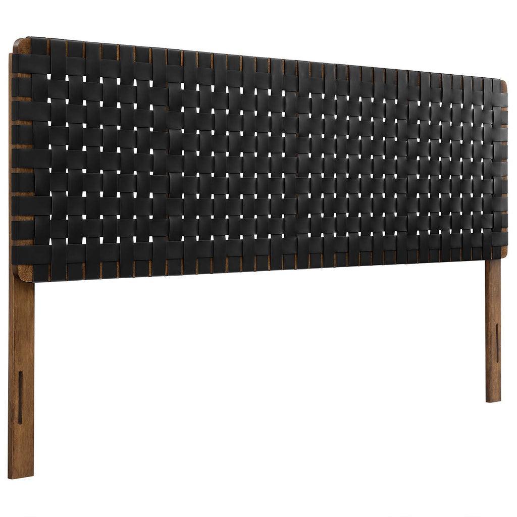 Modway Sparta Vegan Leather Weave Headboard FredCo