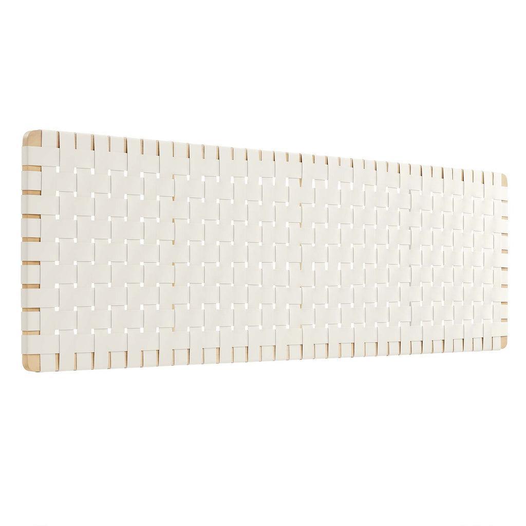 Modway Sparta Wall-Mount Vegan Leather Weave Headboard FredCo