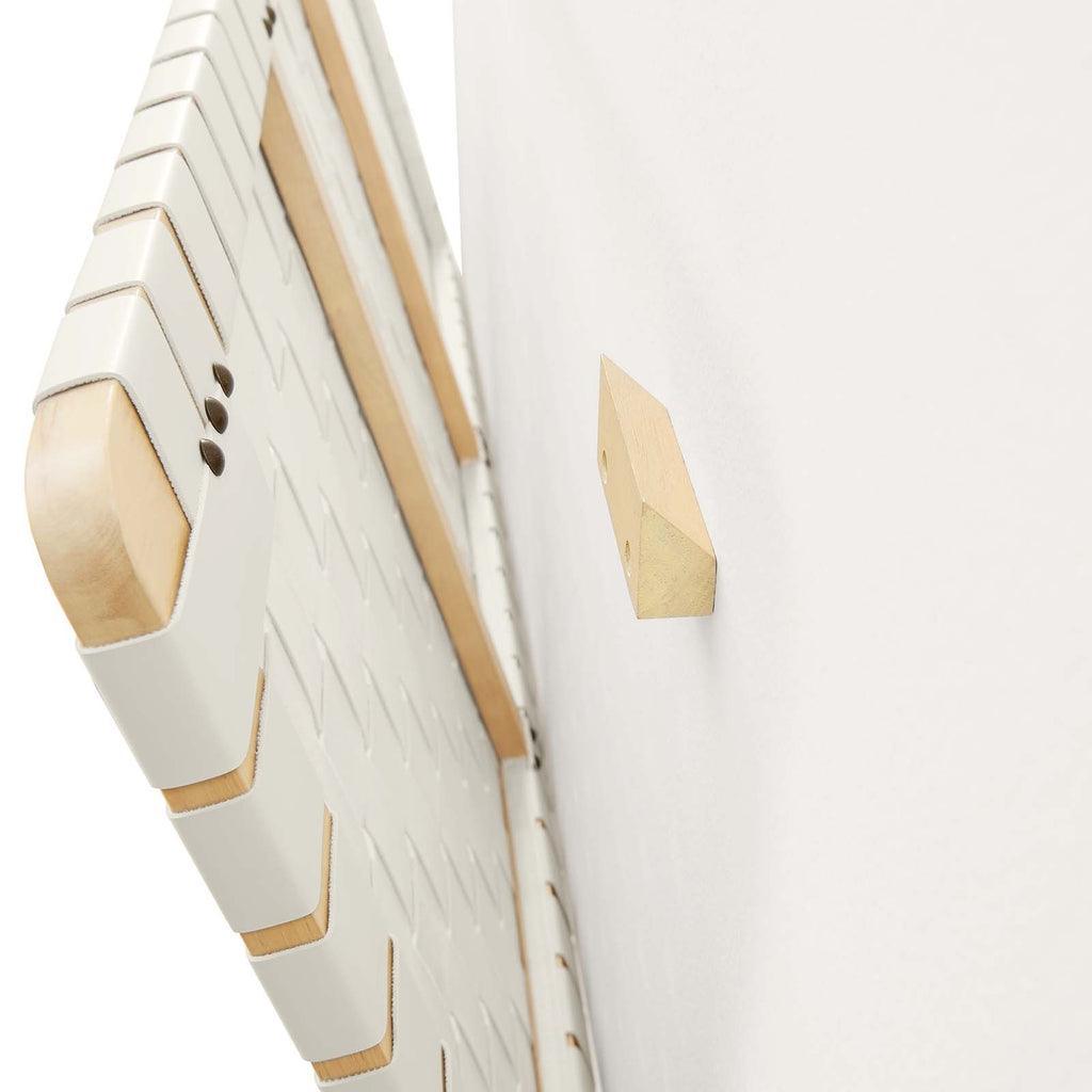 Modway Sparta Wall-Mount Vegan Leather Weave Headboard FredCo